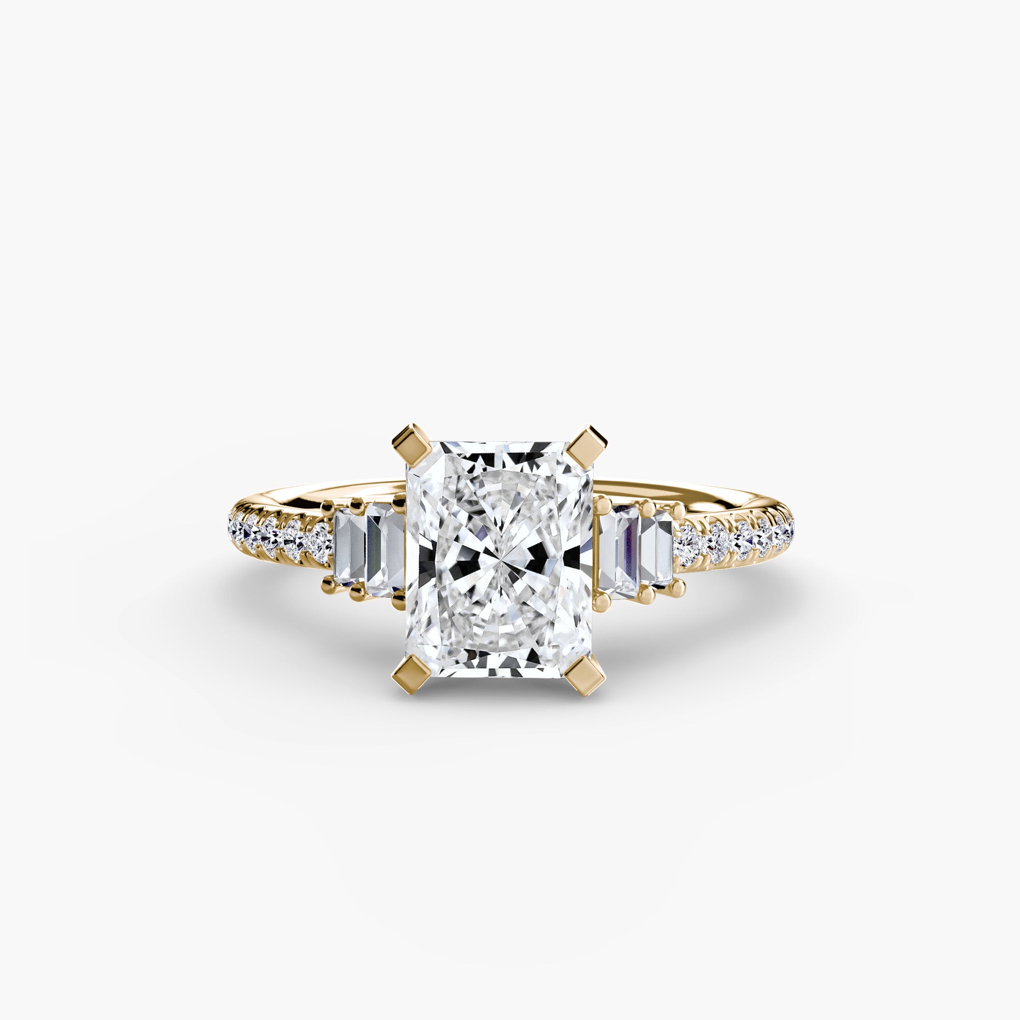 Inel de logodna Solitaire with Pavé IV