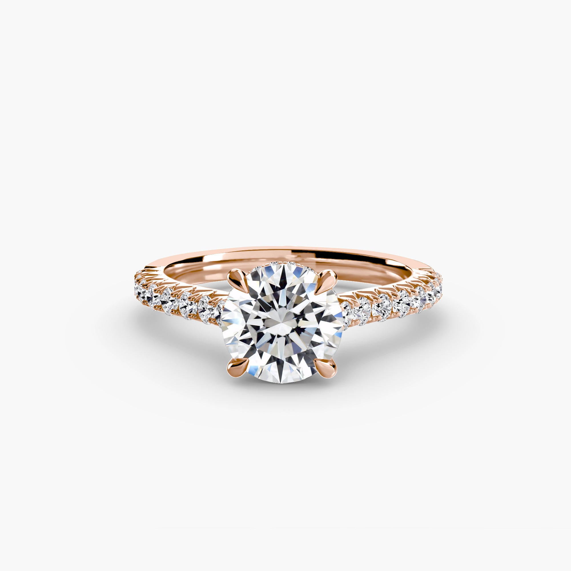 Inel de logodna Solitaire with Pavé V
