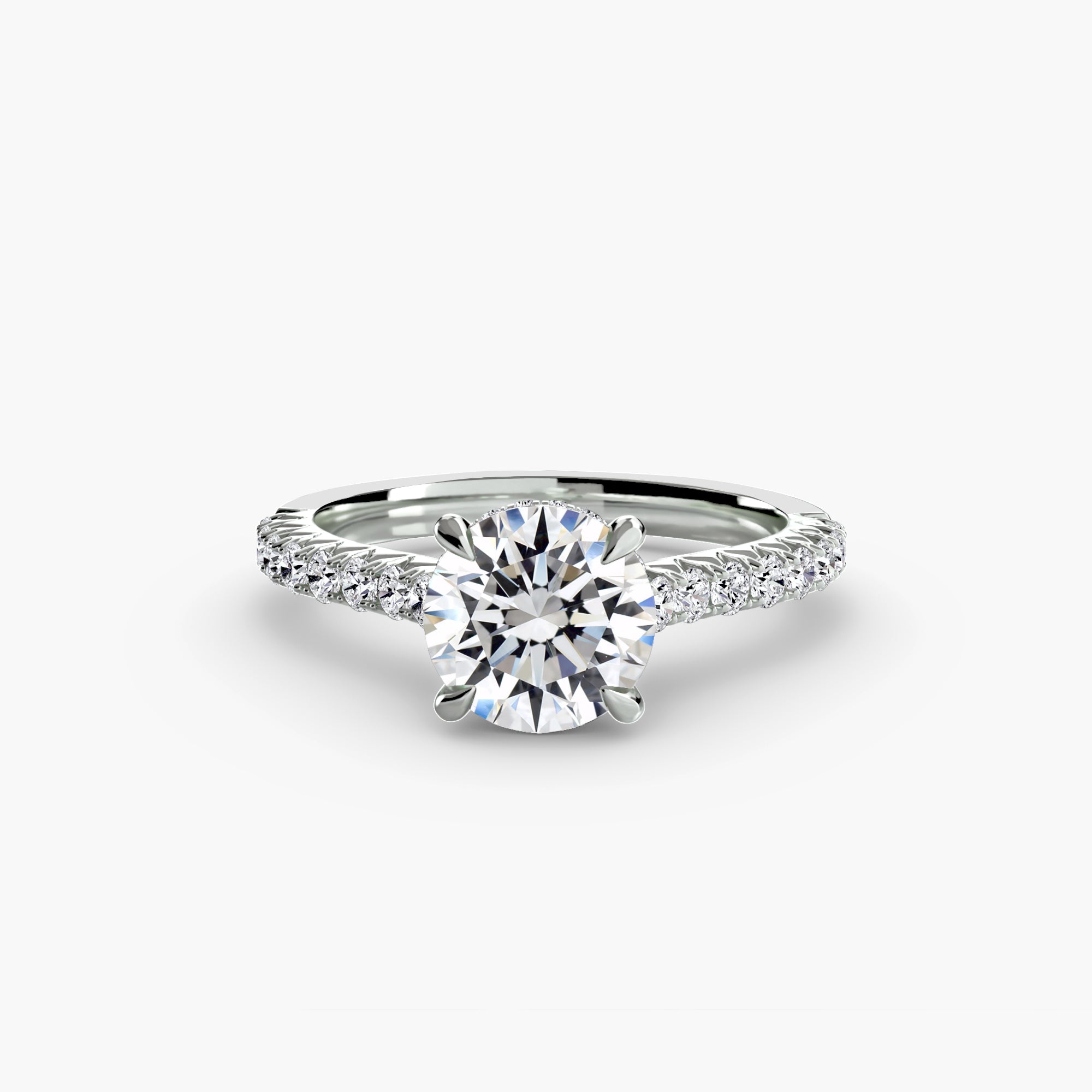 Inel de logodna Solitaire with Pavé V