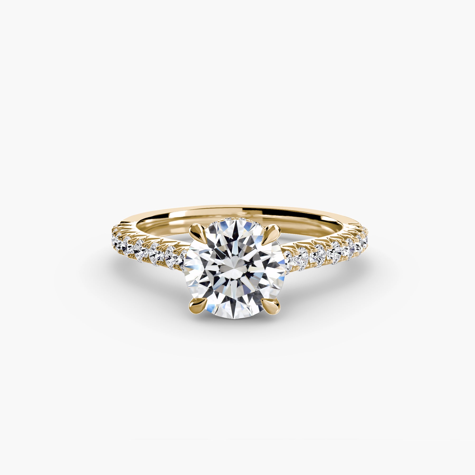 Inel de logodna Solitaire with Pavé V