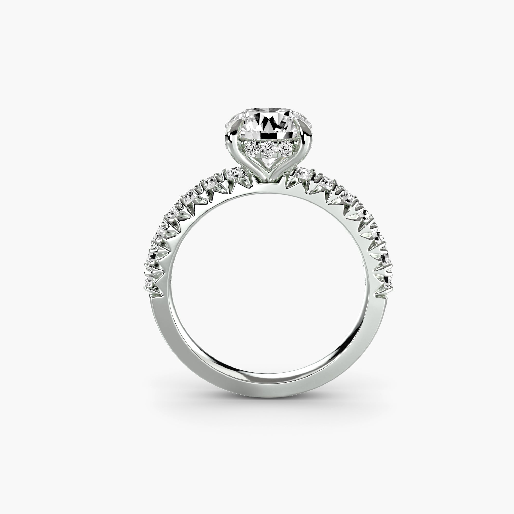 Inel de logodna Solitaire with Pavé VI
