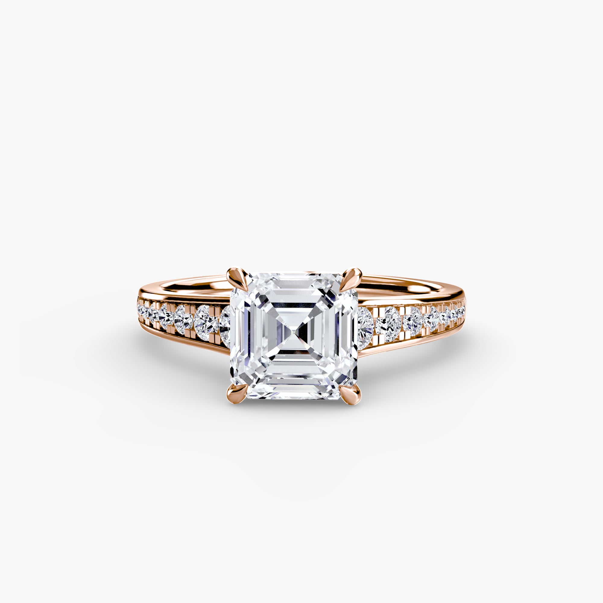 Inel de logodna Solitaire with Pavé VII