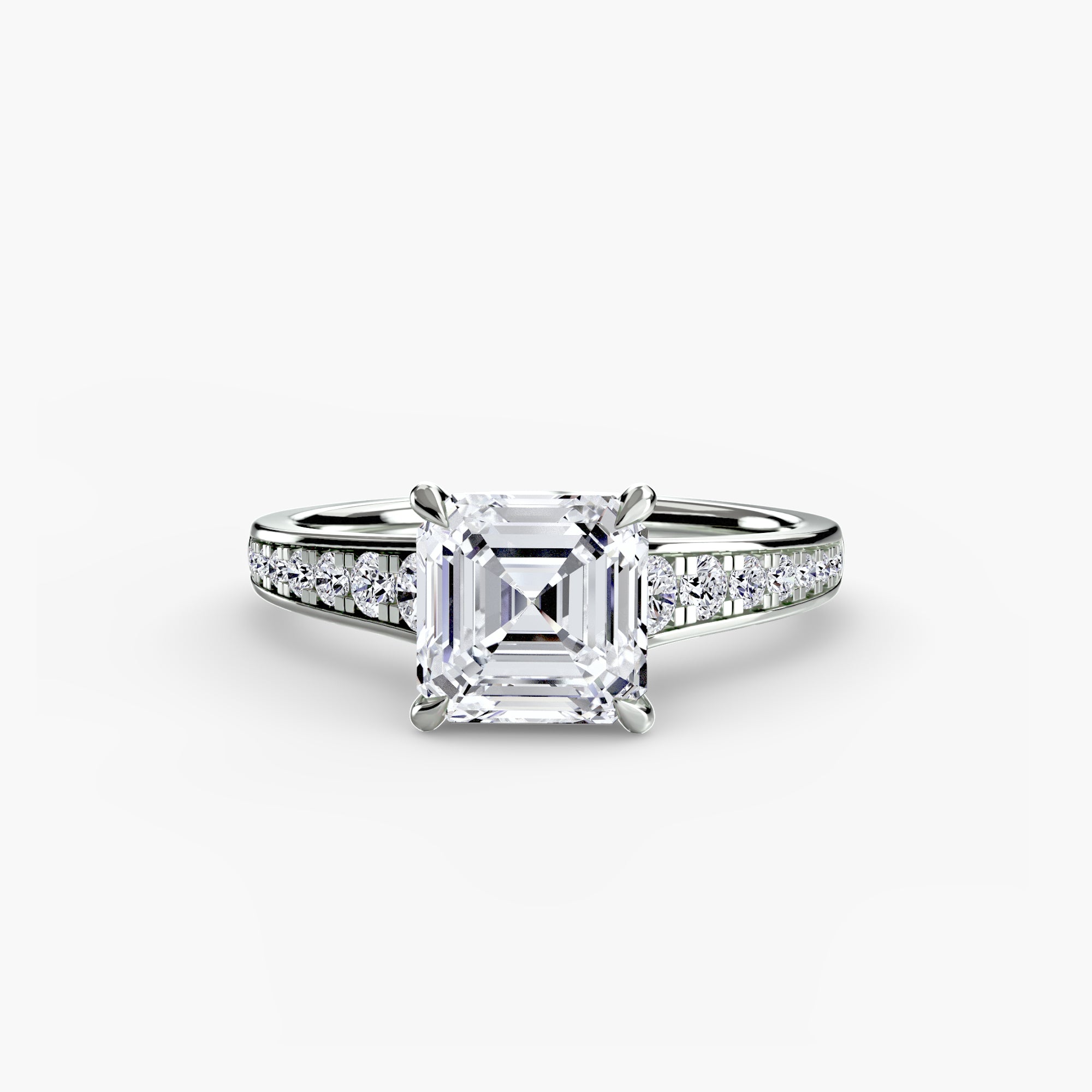 Inel de logodna Solitaire with Pavé VII