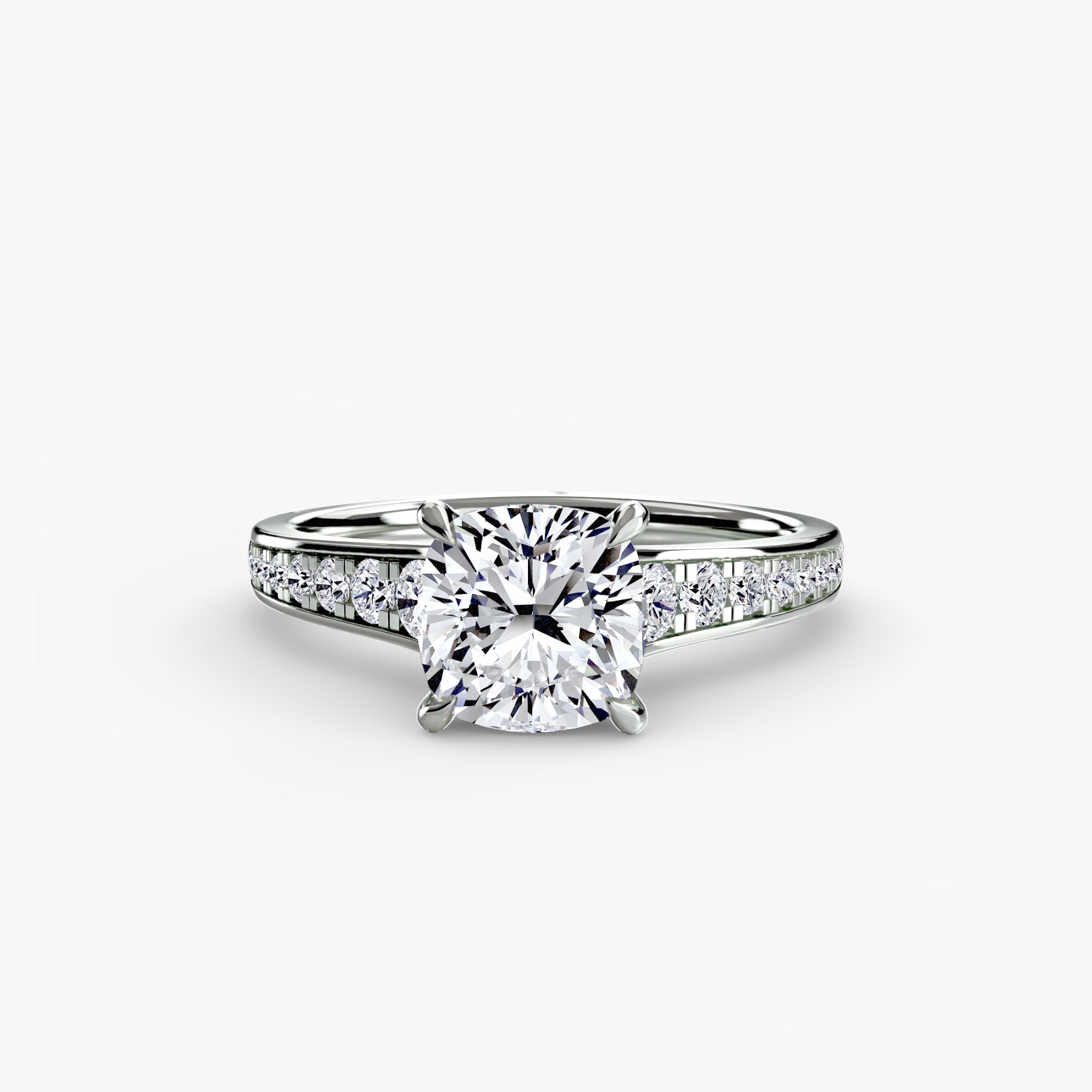 Inel de logodna Solitaire with Pavé VII