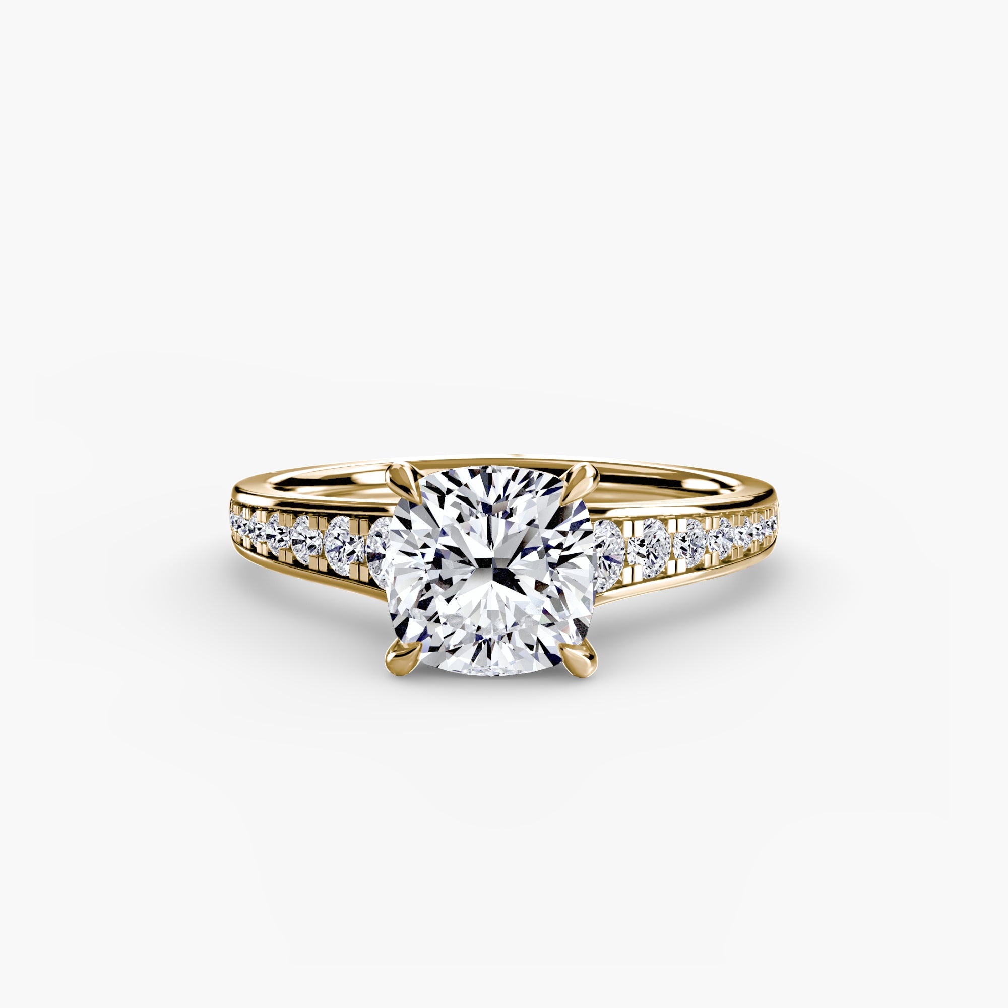 Inel de logodna Solitaire with Pavé VII