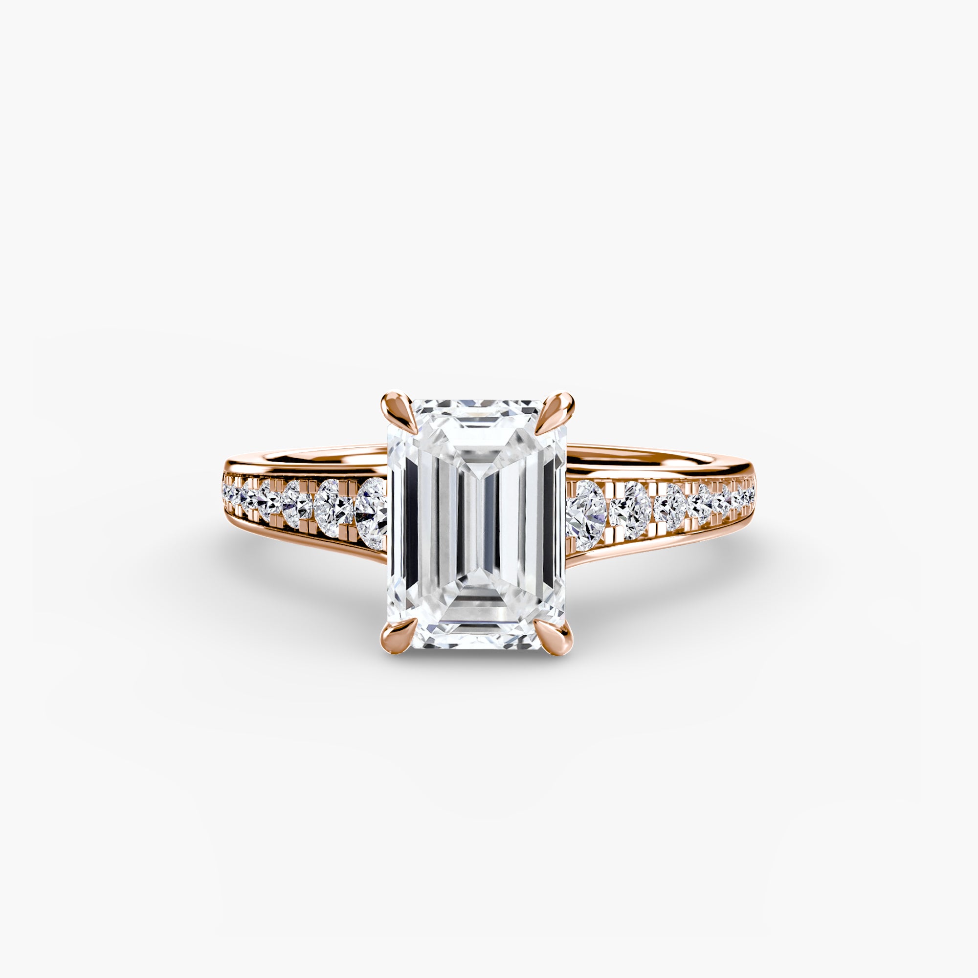 Inel de logodna Solitaire with Pavé VII