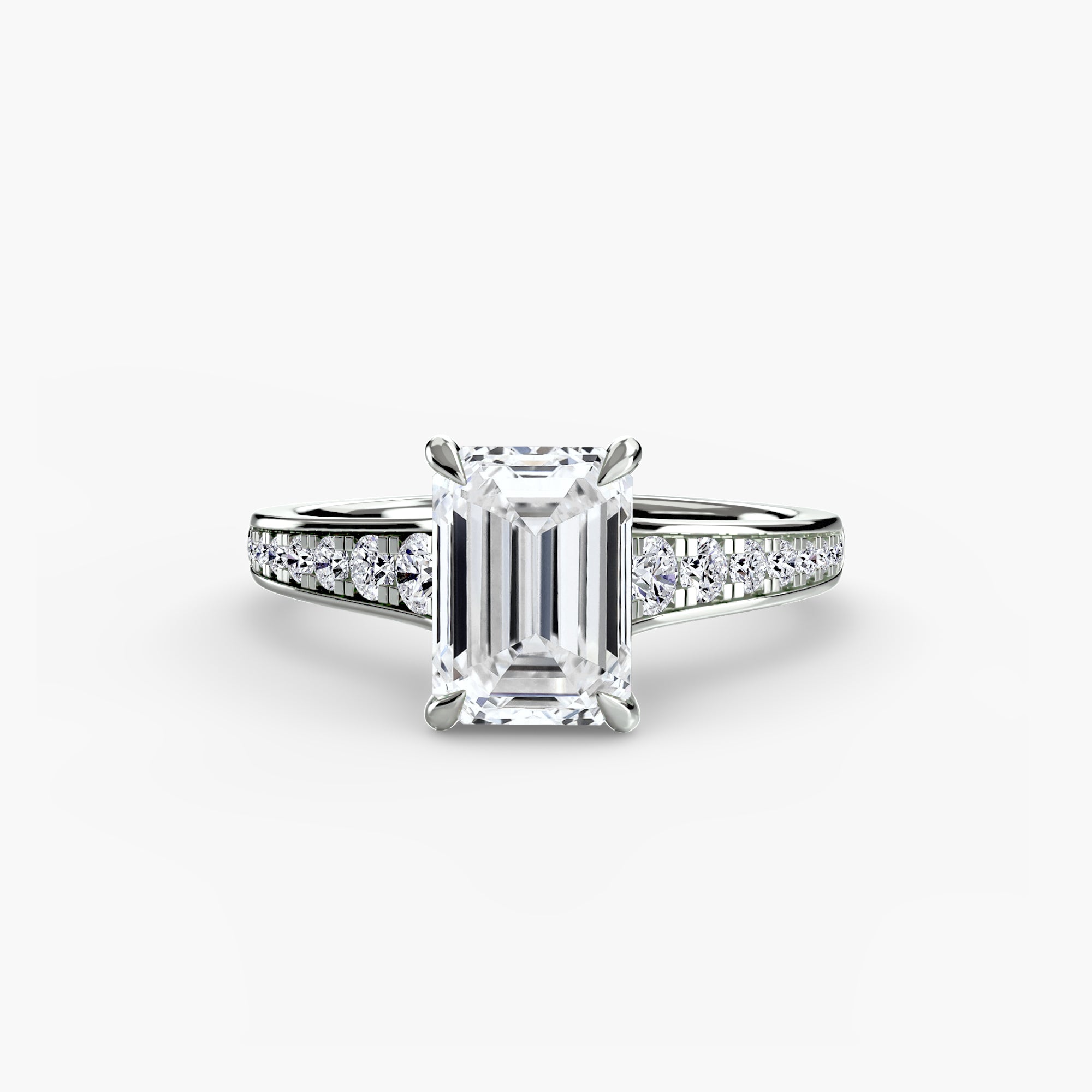 Inel de logodna Solitaire with Pavé VII
