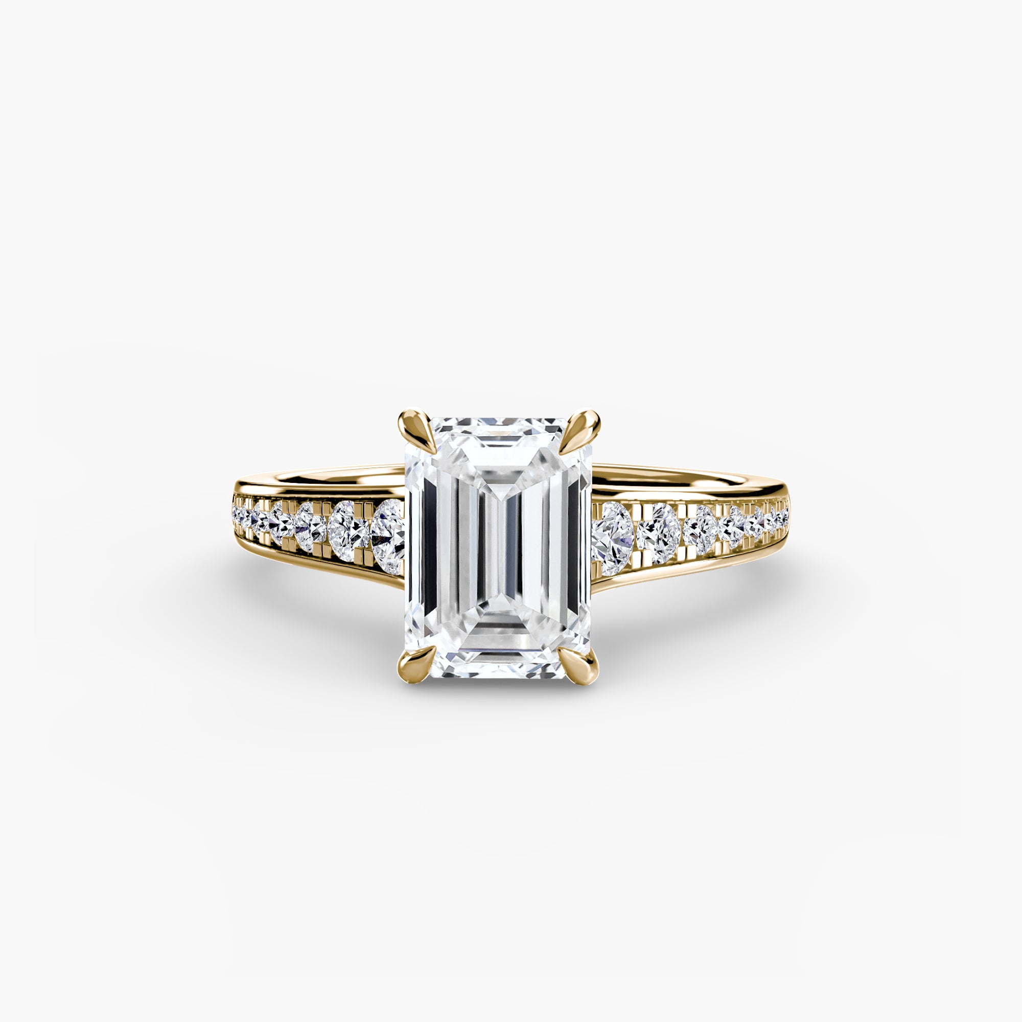 Inel de logodna Solitaire with Pavé VII