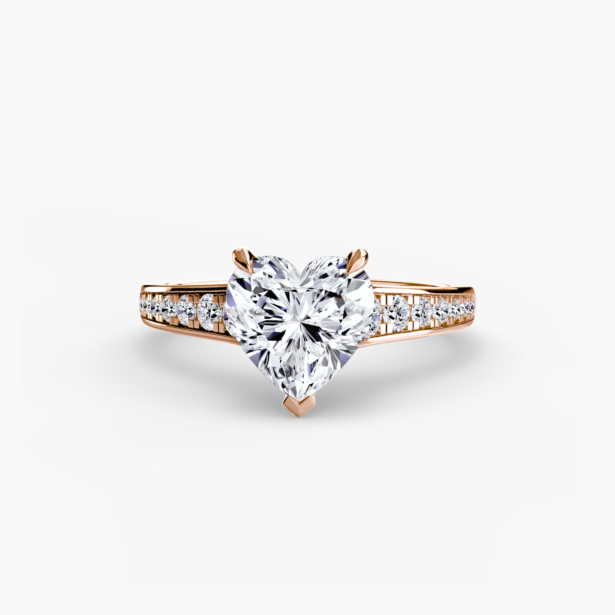 Inel de logodna Solitaire with Pavé VII