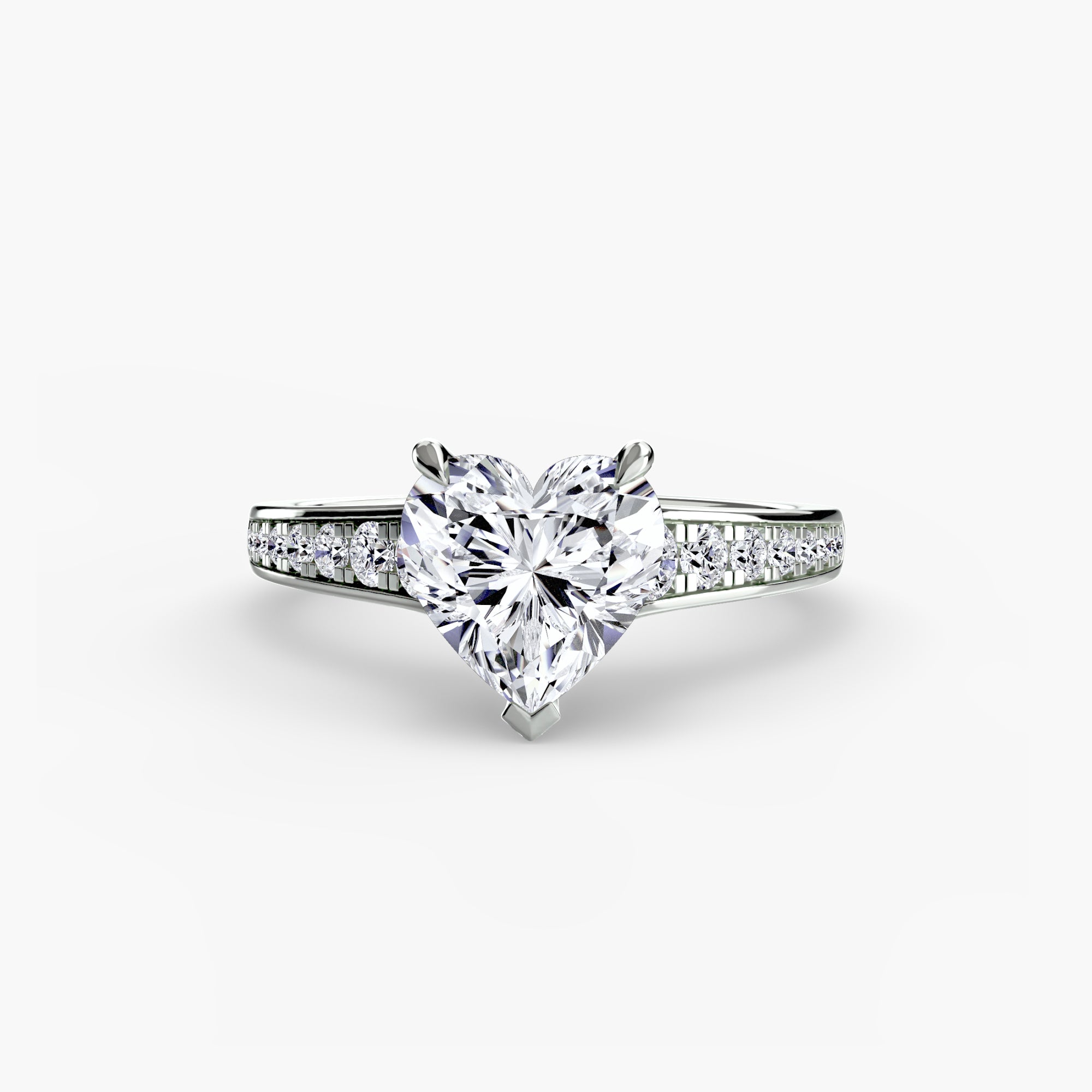 Inel de logodna Solitaire with Pavé VII