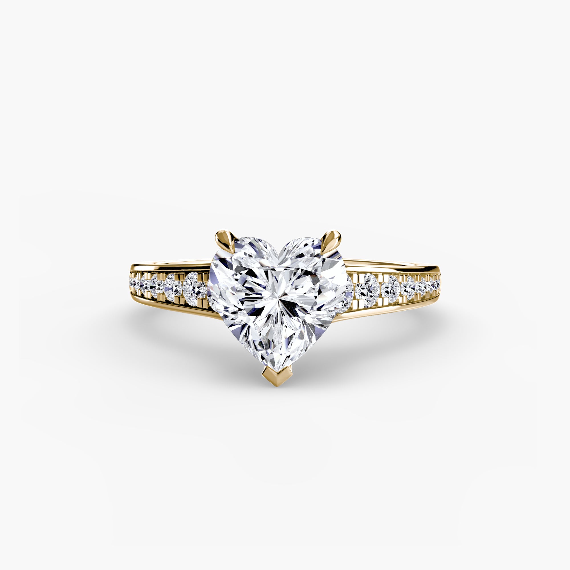 Inel de logodna Solitaire with Pavé VII