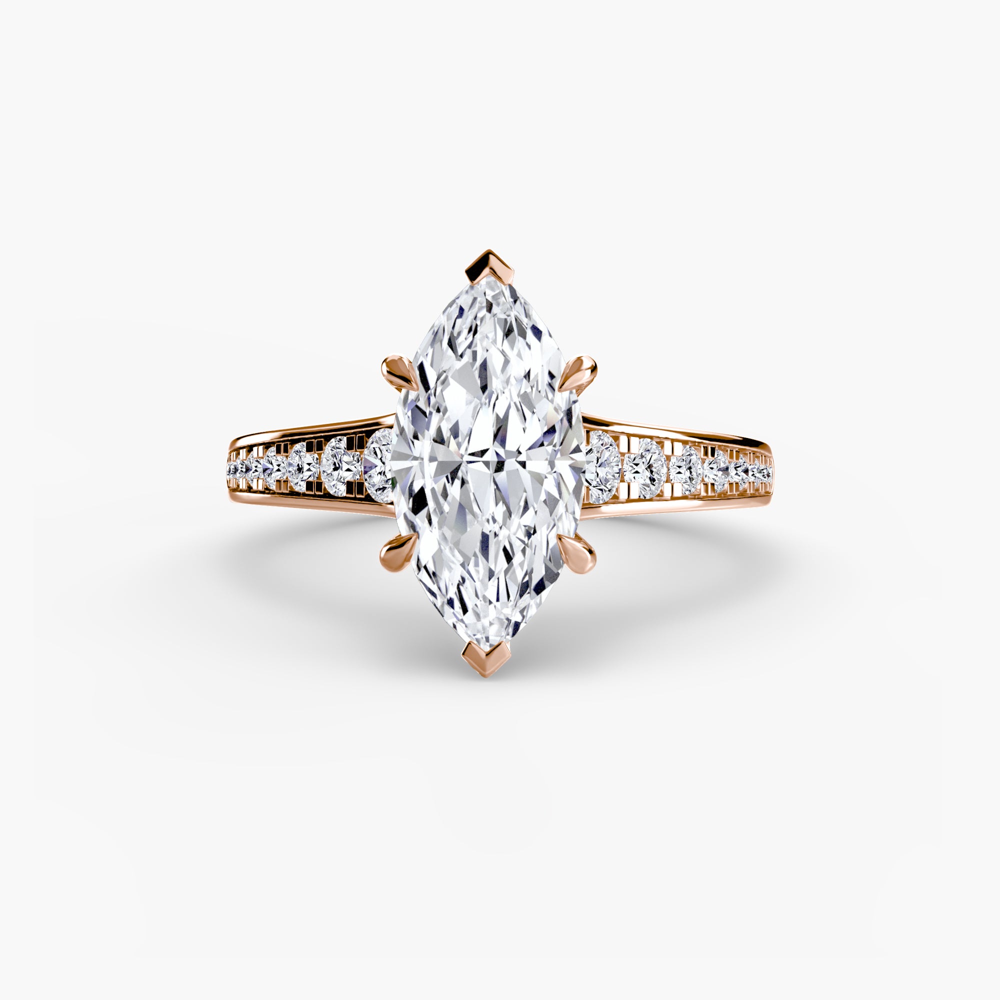 Inel de logodna Solitaire with Pavé VII