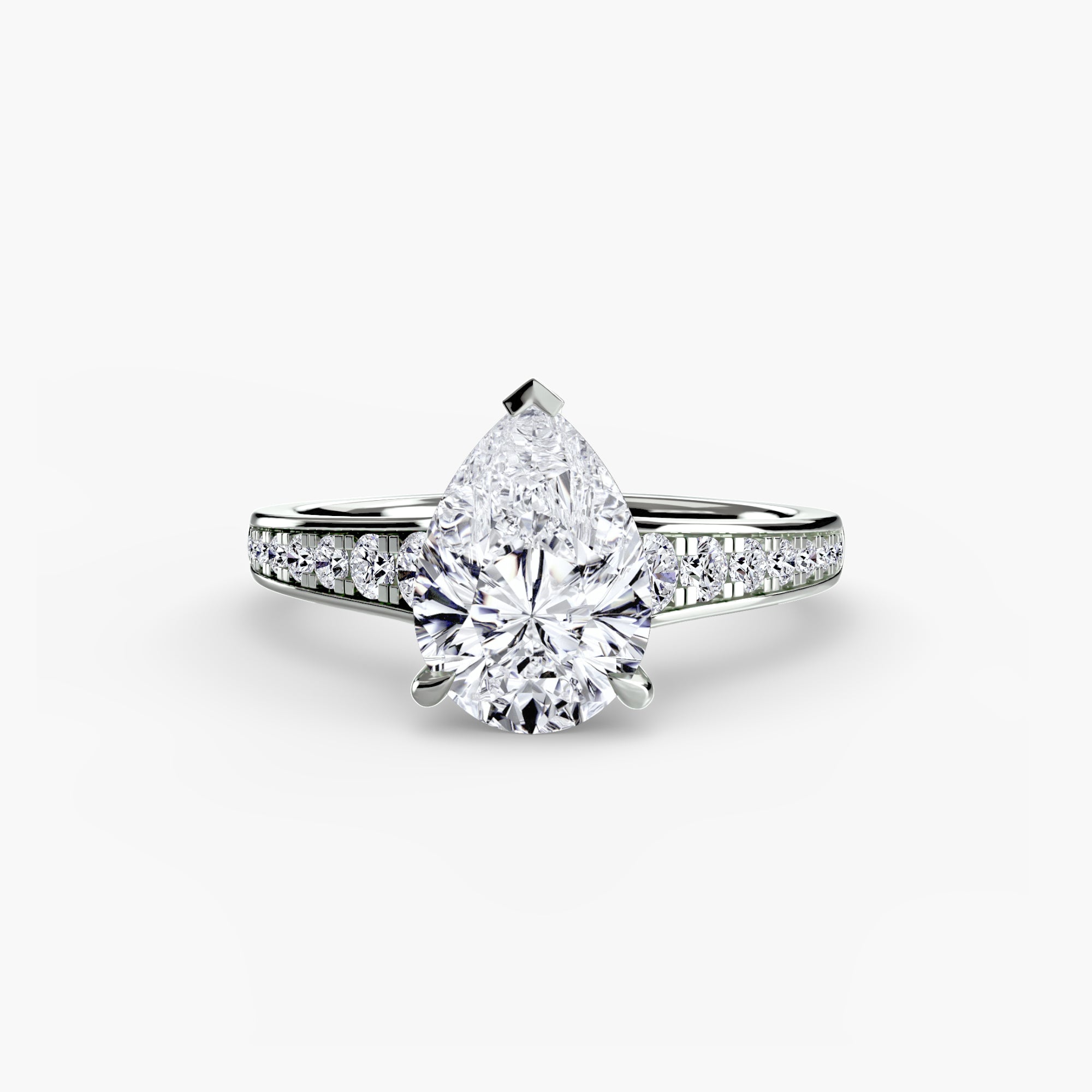 Inel de logodna Solitaire with Pavé VII
