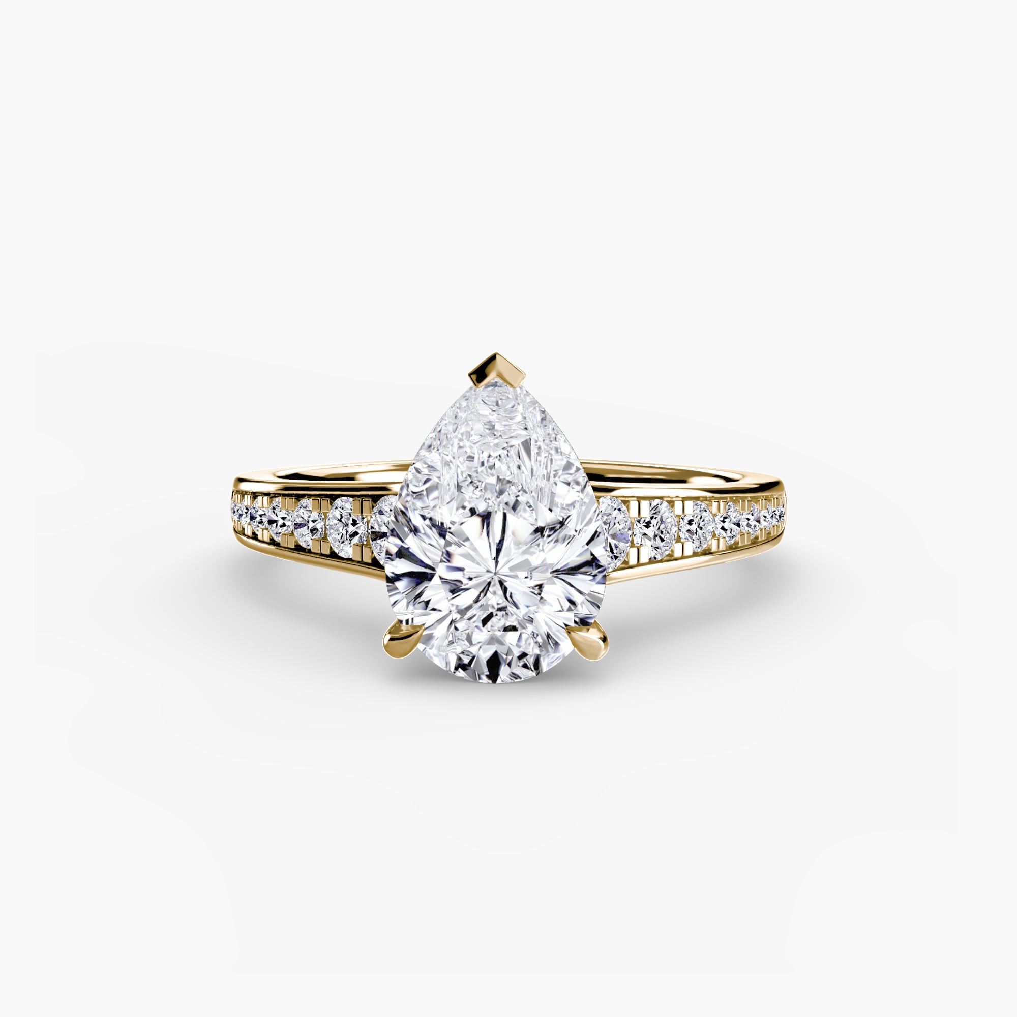 Inel de logodna Solitaire with Pavé VII
