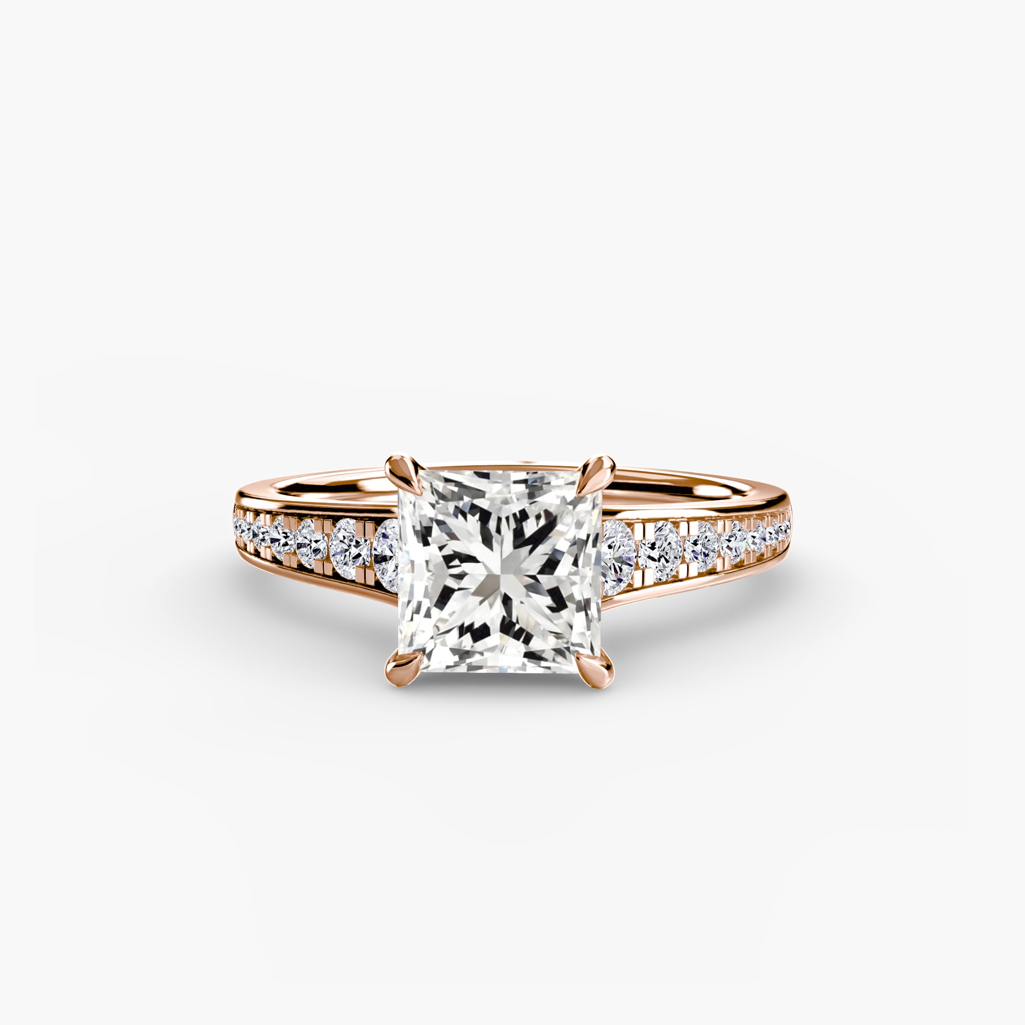 Inel de logodna Solitaire with Pavé VII