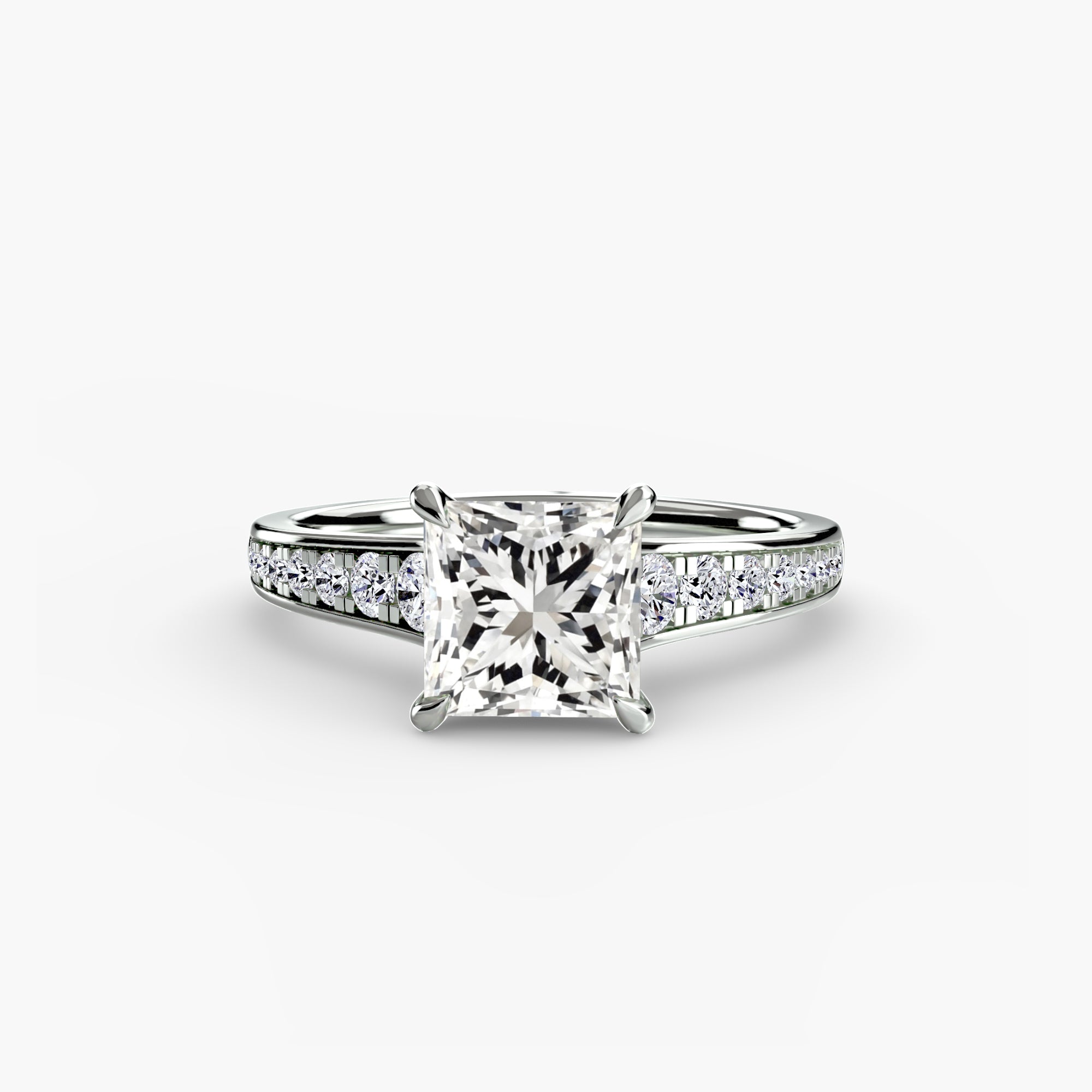 Inel de logodna Solitaire with Pavé VII