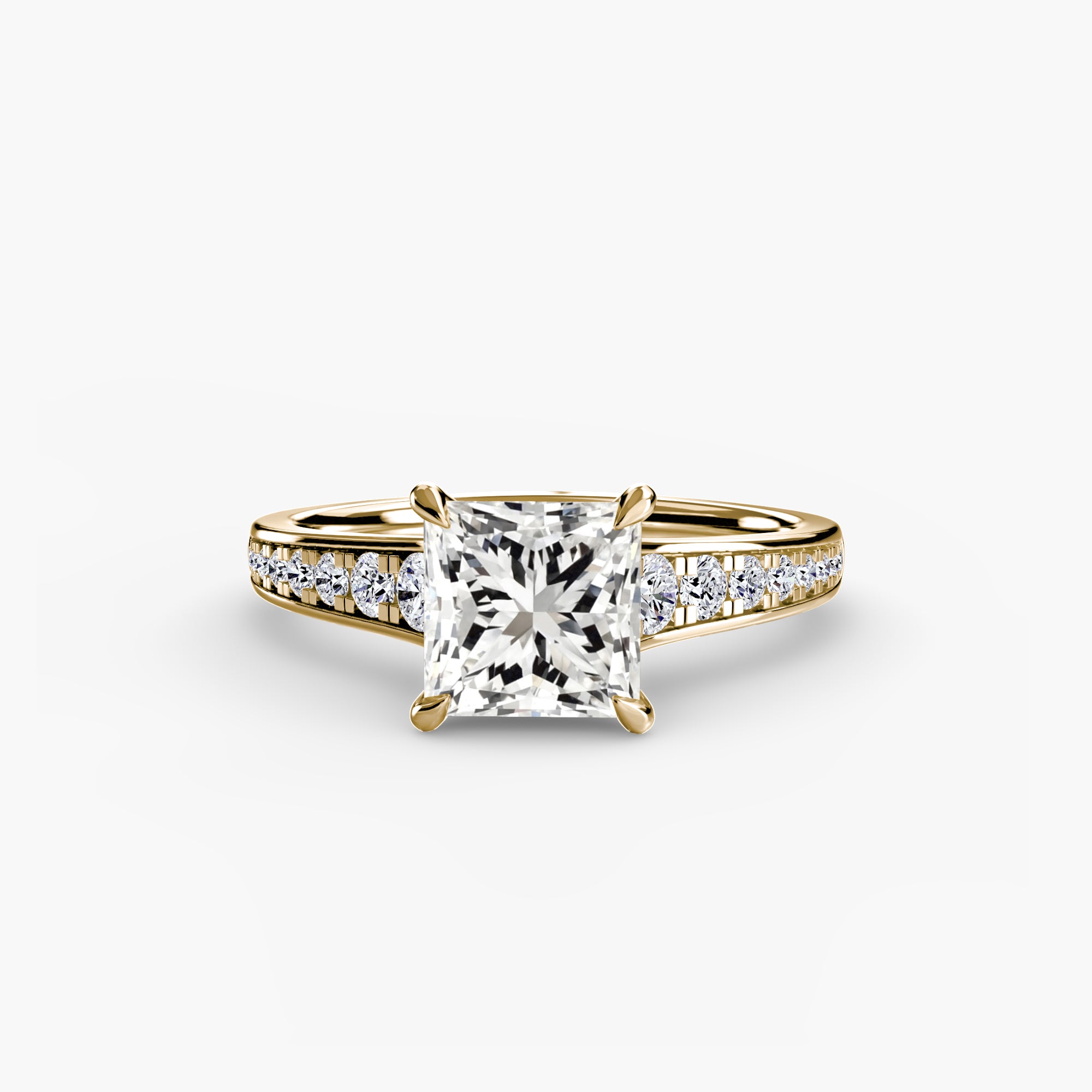 Inel de logodna Solitaire with Pavé VII