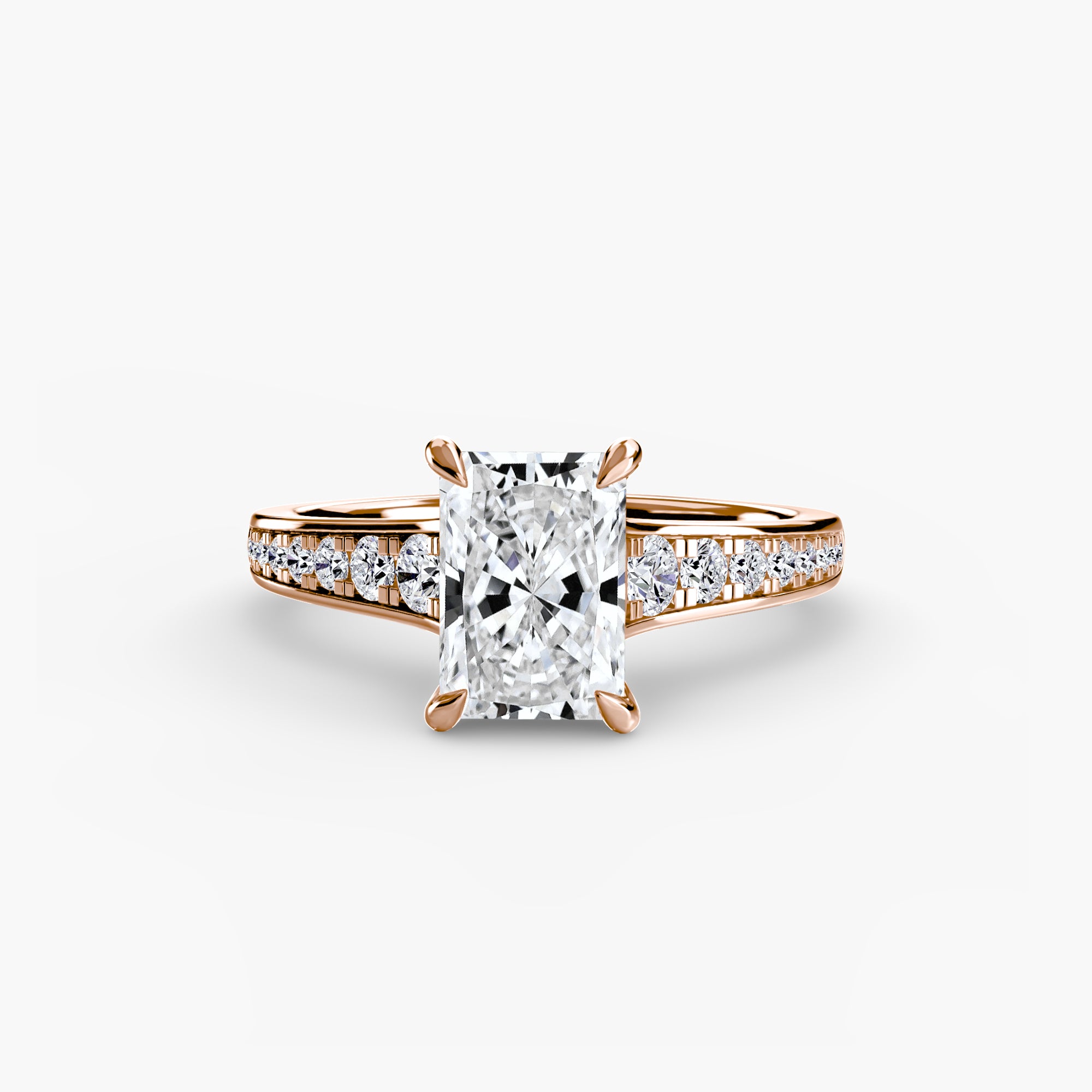 Inel de logodna Solitaire with Pavé VII