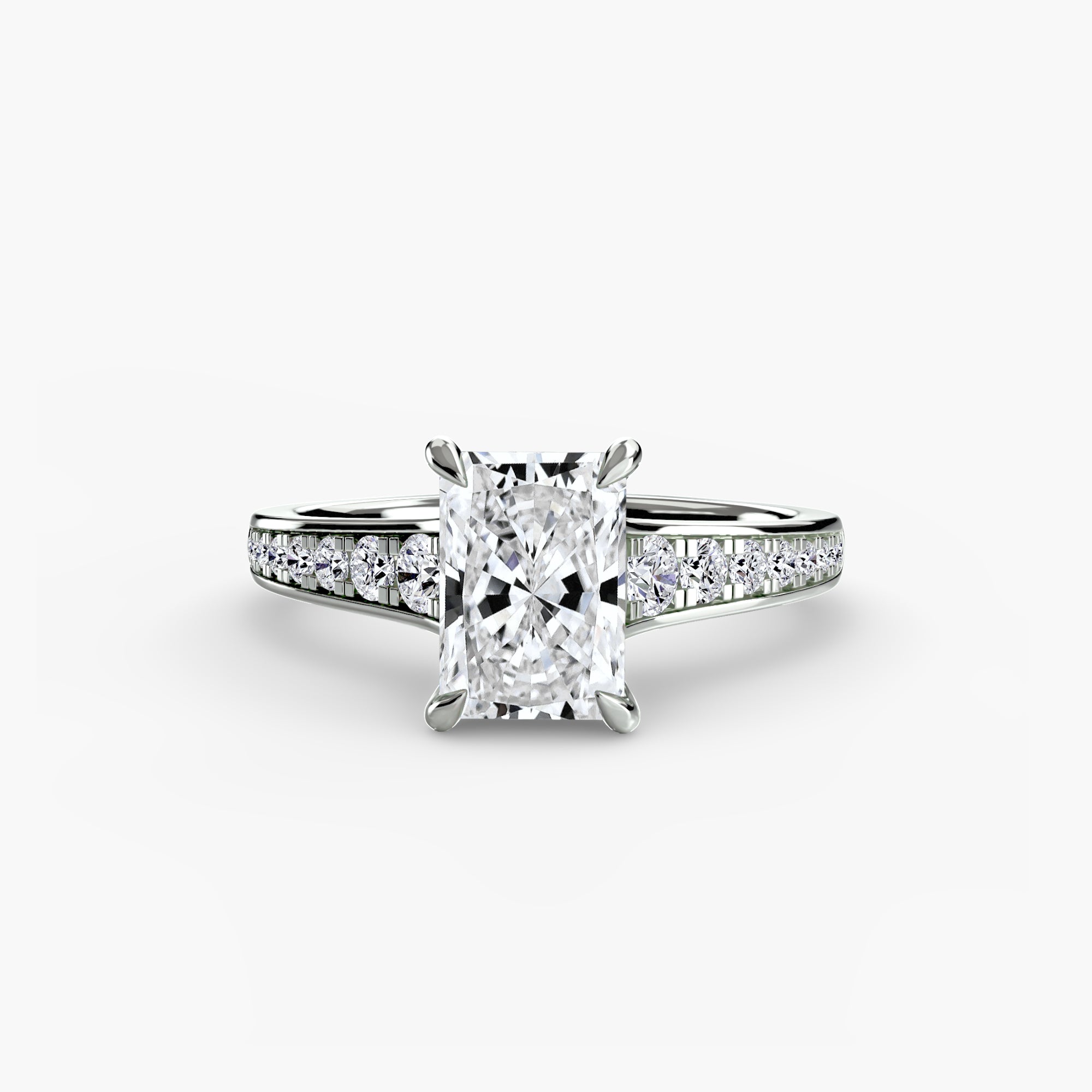 Inel de logodna Solitaire with Pavé VII