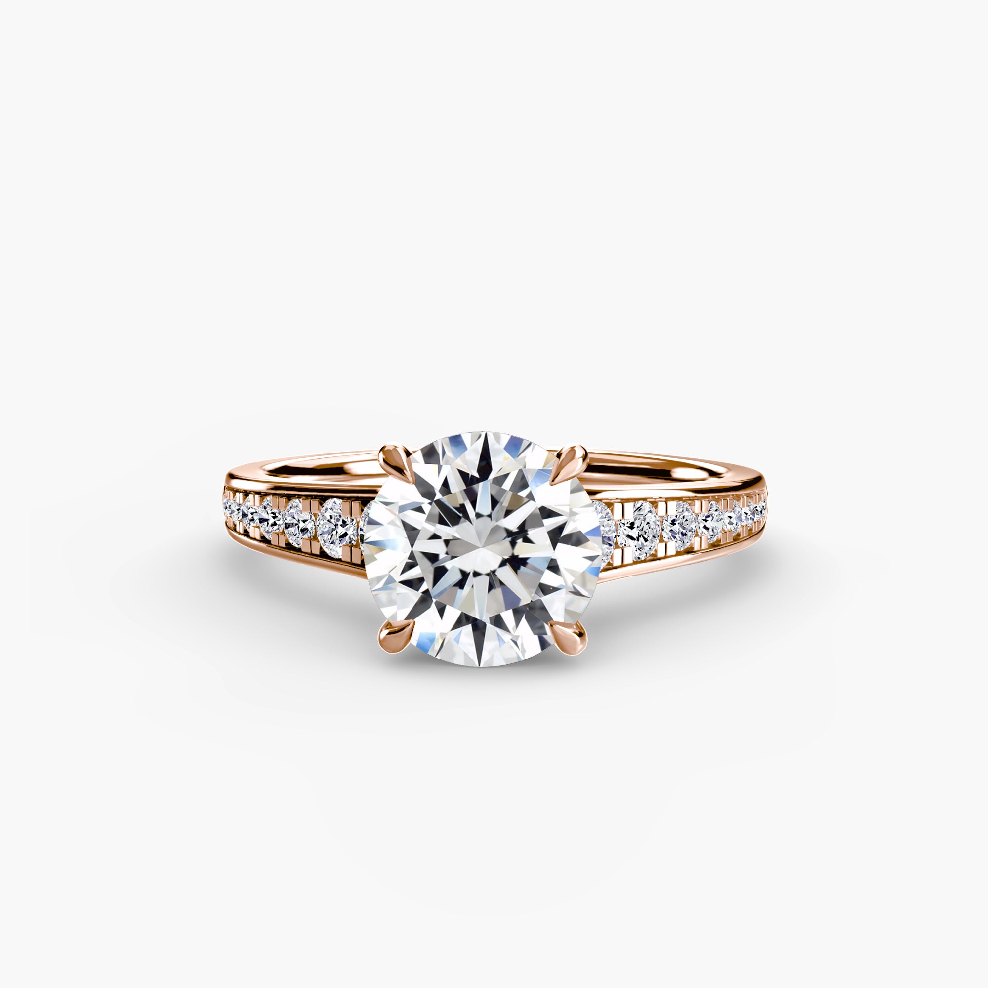 Inel de logodna Solitaire with Pavé VII