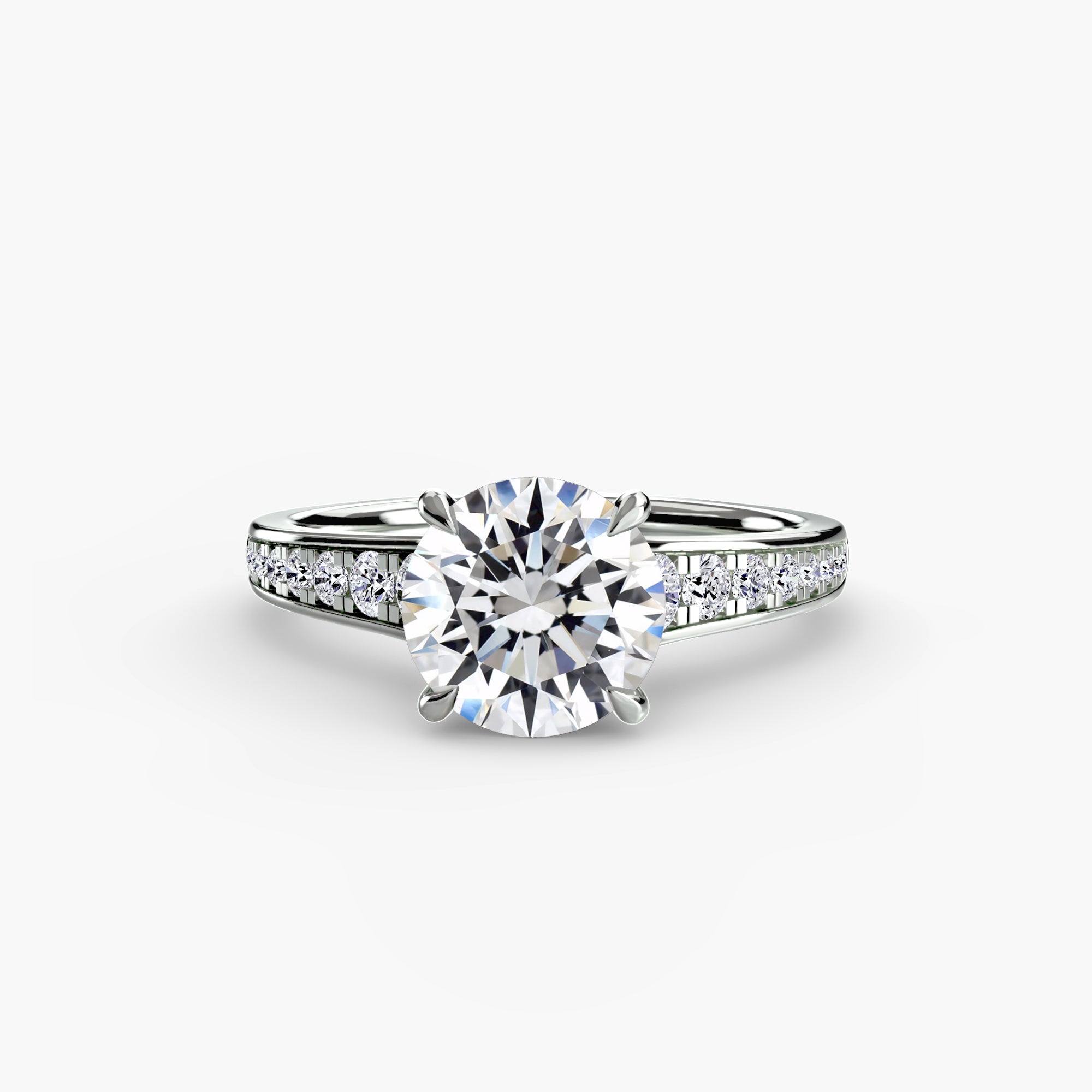 Inel de logodna Solitaire with Pavé VII