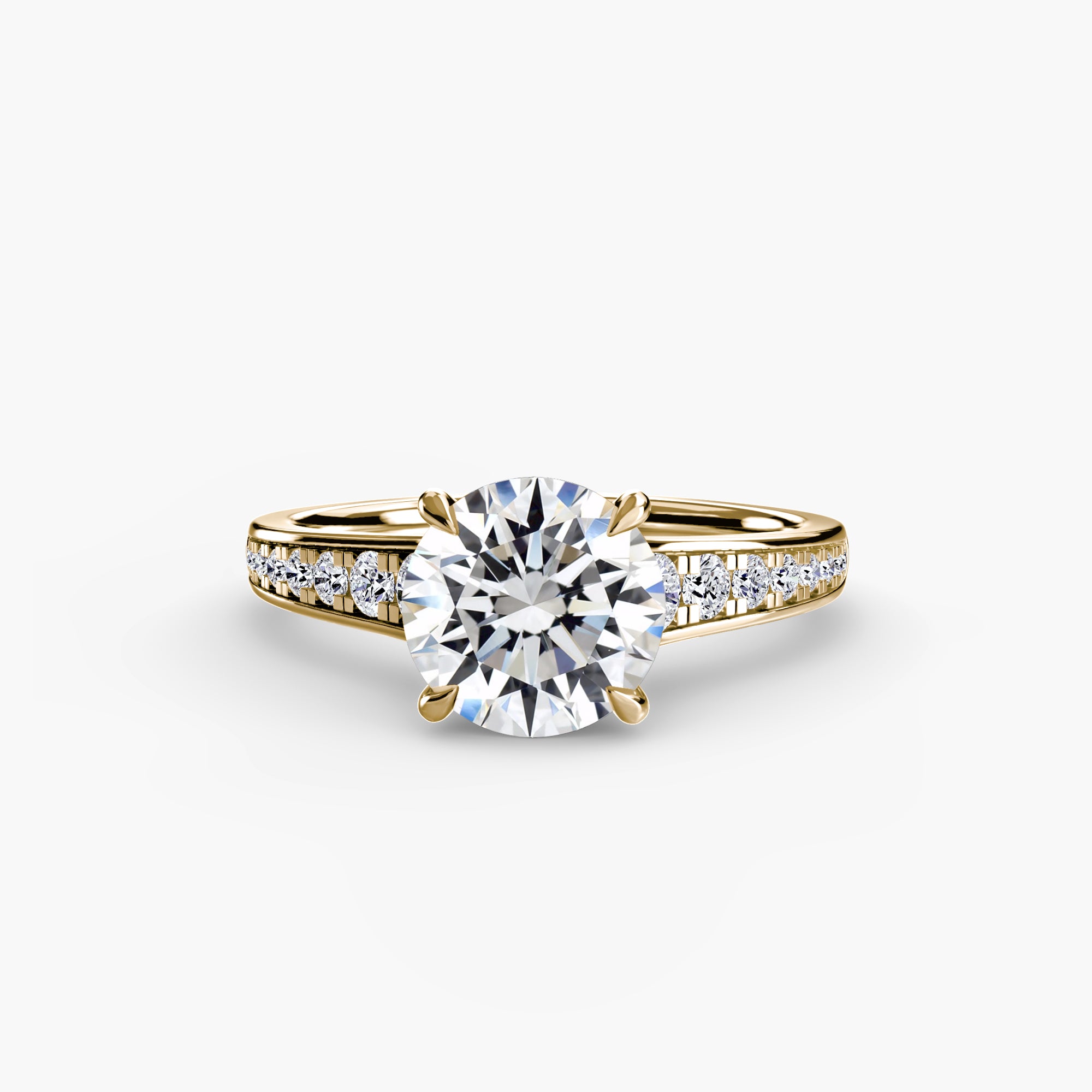 Inel de logodna Solitaire with Pavé VII