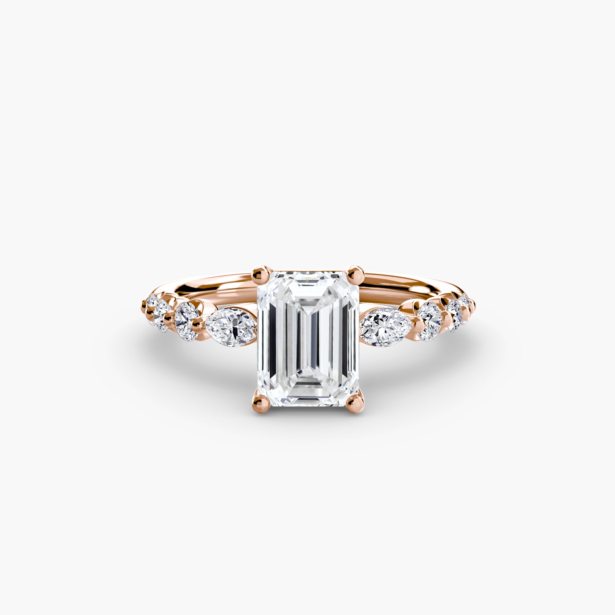 Inel de logodna Floral Accent Solitaire II