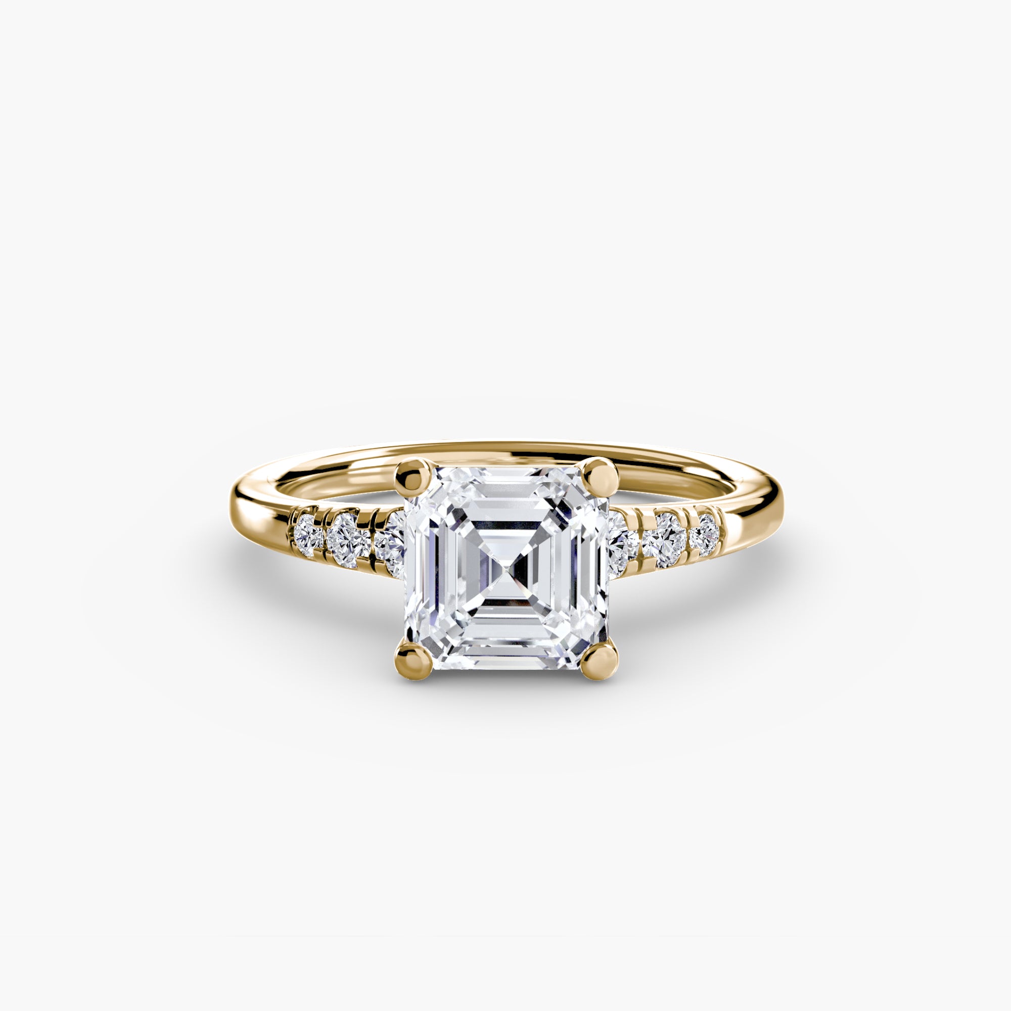 Inel de logodna Solitaire with Side Accents I