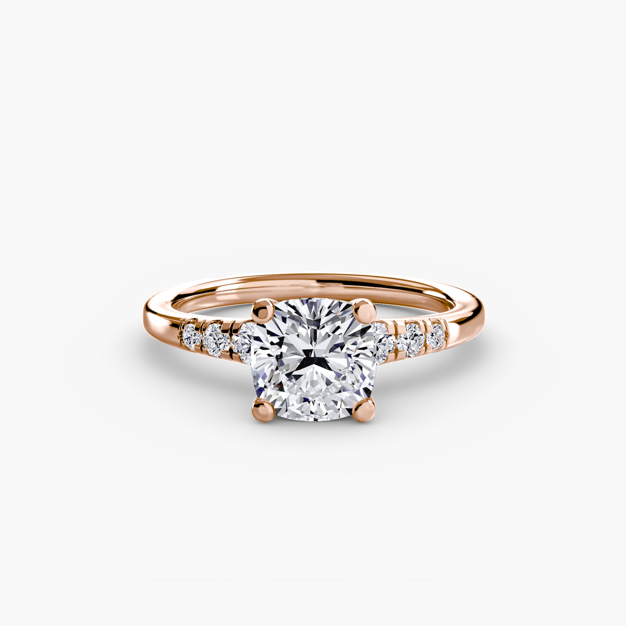Inel de logodna Solitaire with Side Accents I