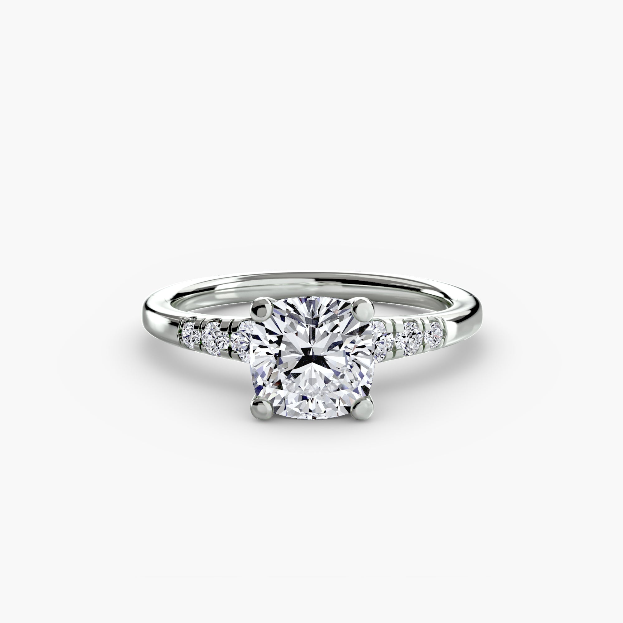 Inel de logodna Solitaire with Side Accents I