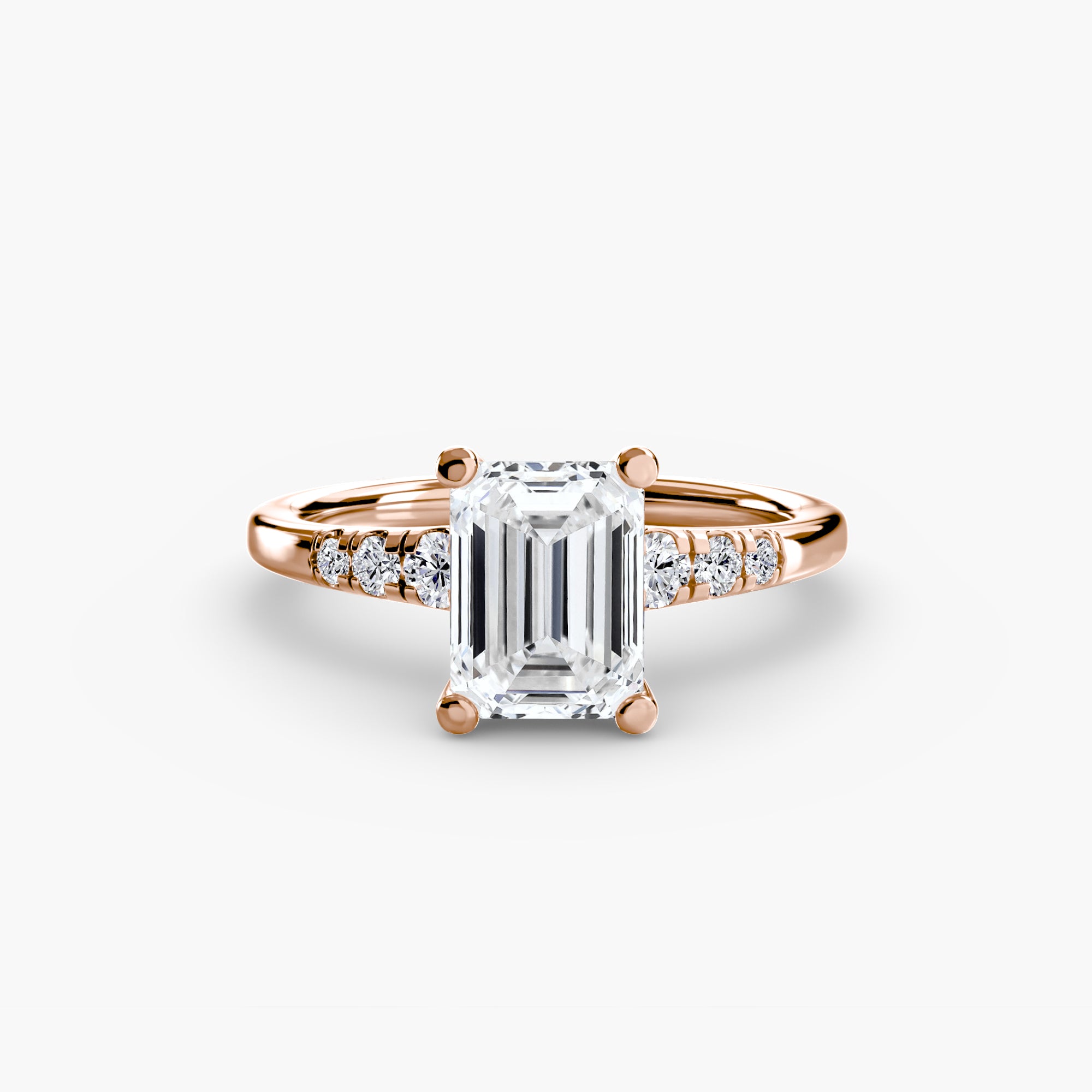 Inel de logodna Solitaire with Side Accents I