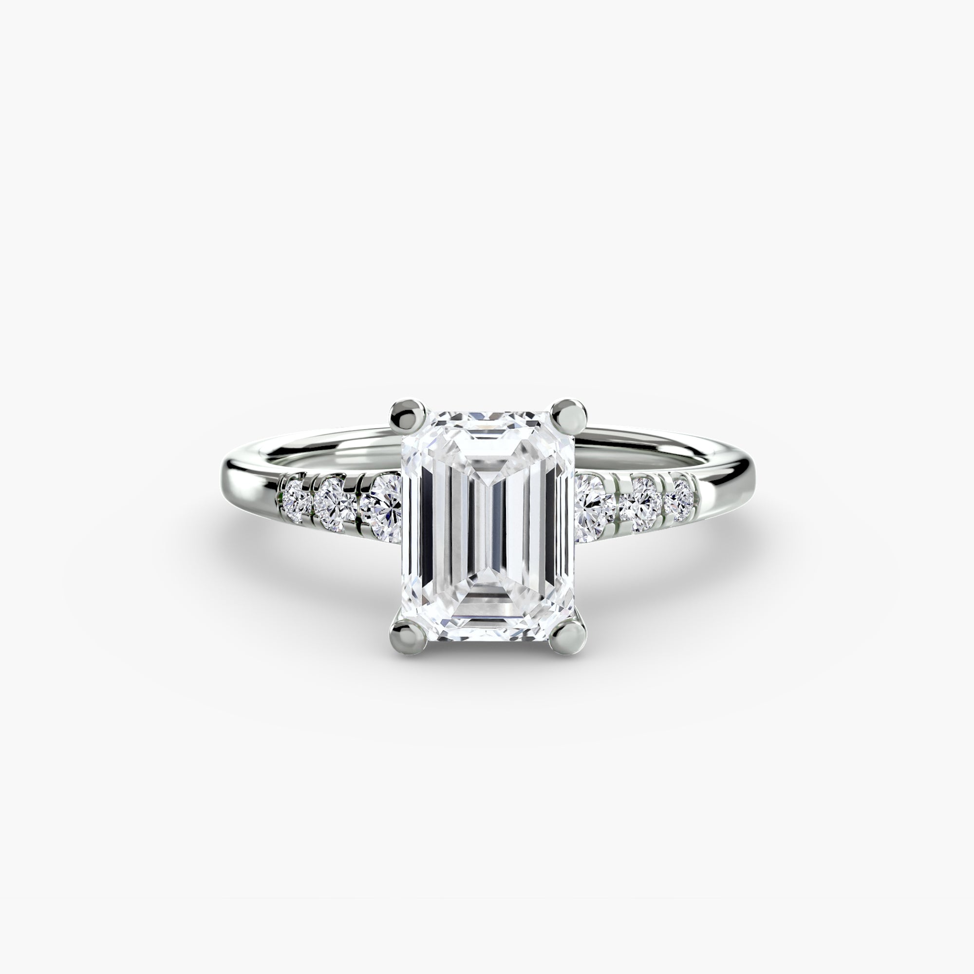 Inel de logodna Solitaire with Side Accents I
