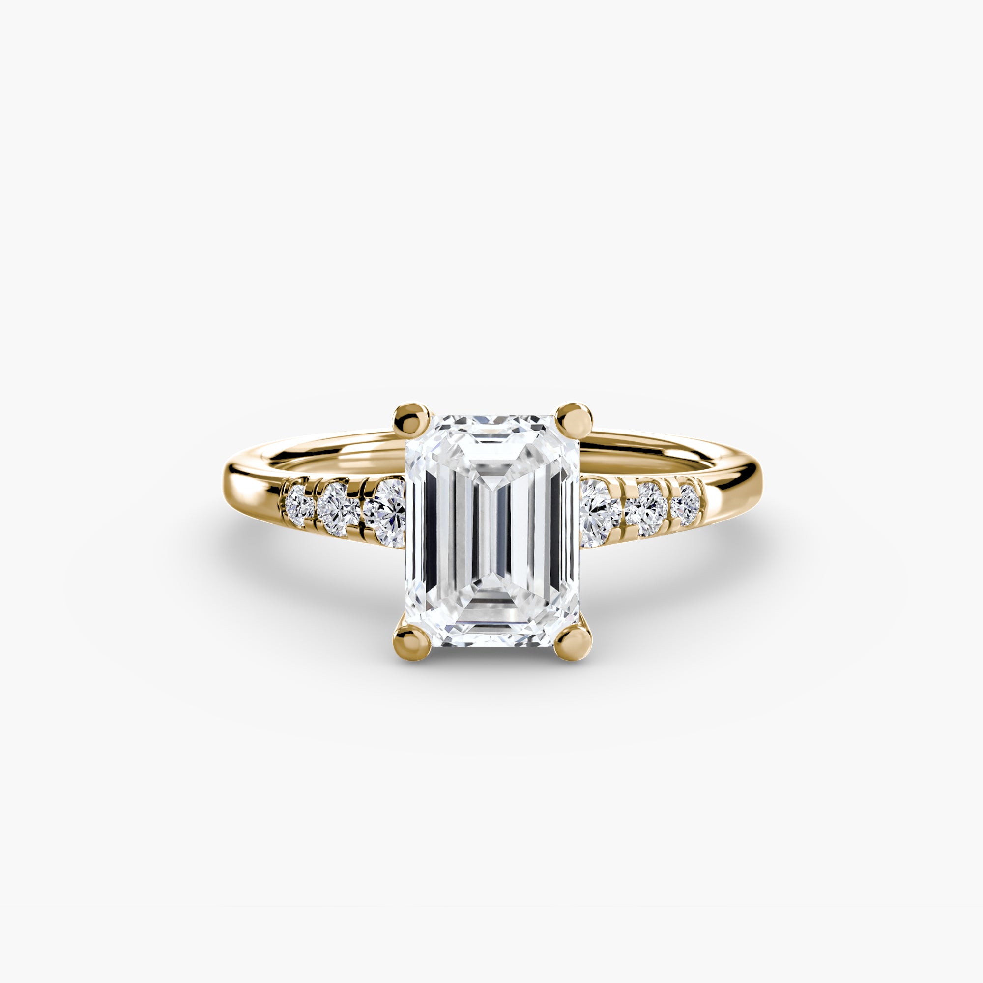 Inel de logodna Solitaire with Side Accents I