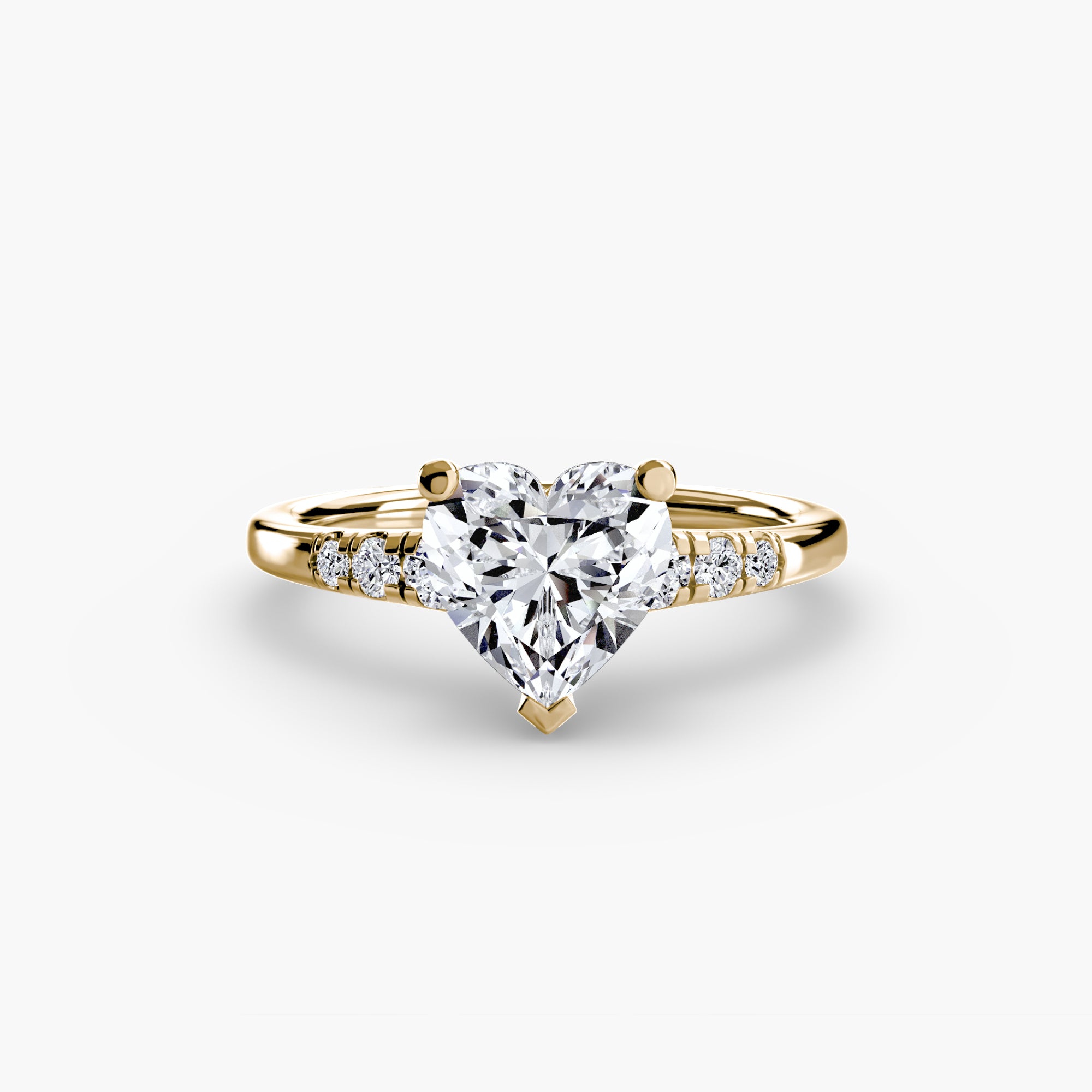 Inel de logodna Solitaire with Side Accents I