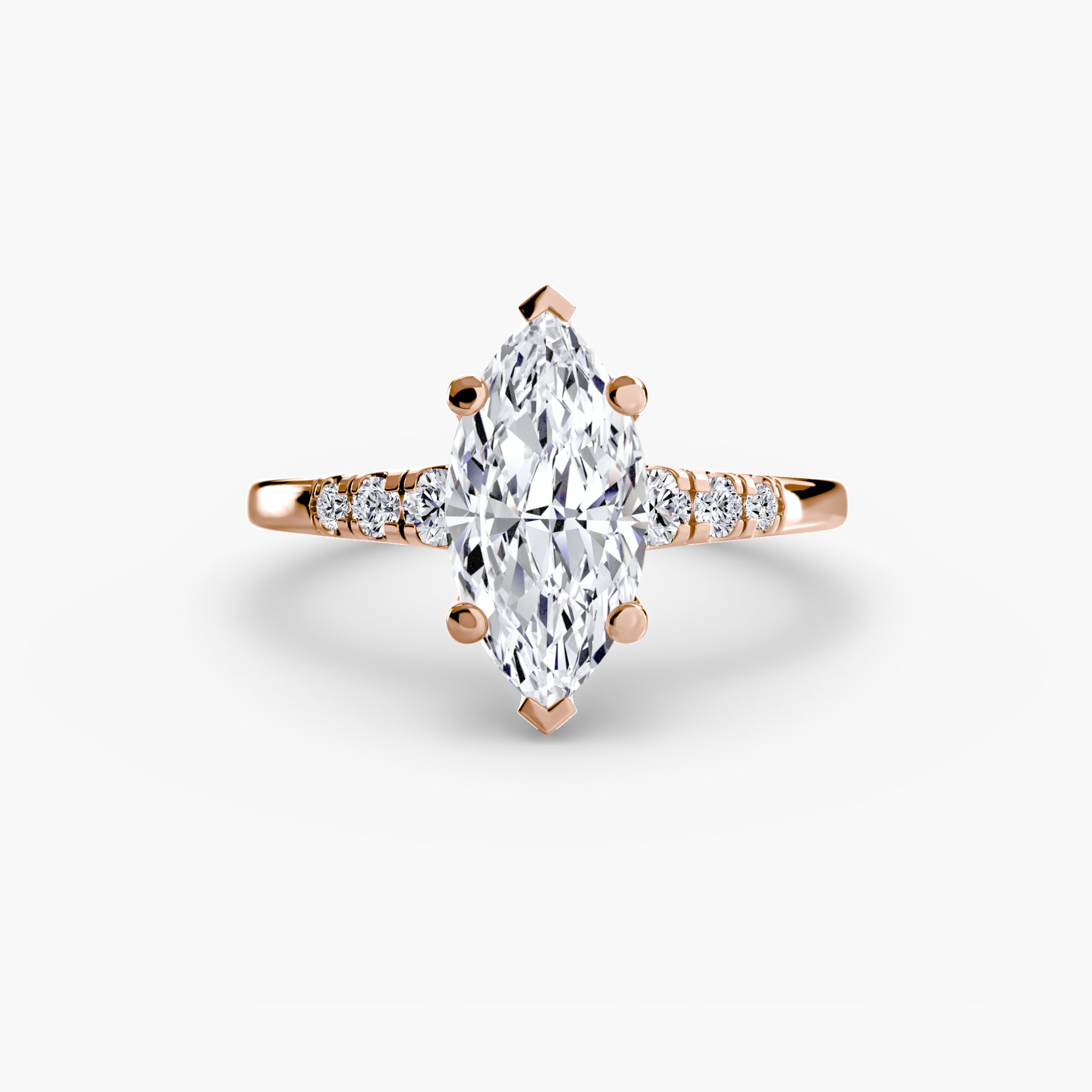 Inel de logodna Solitaire with Side Accents I