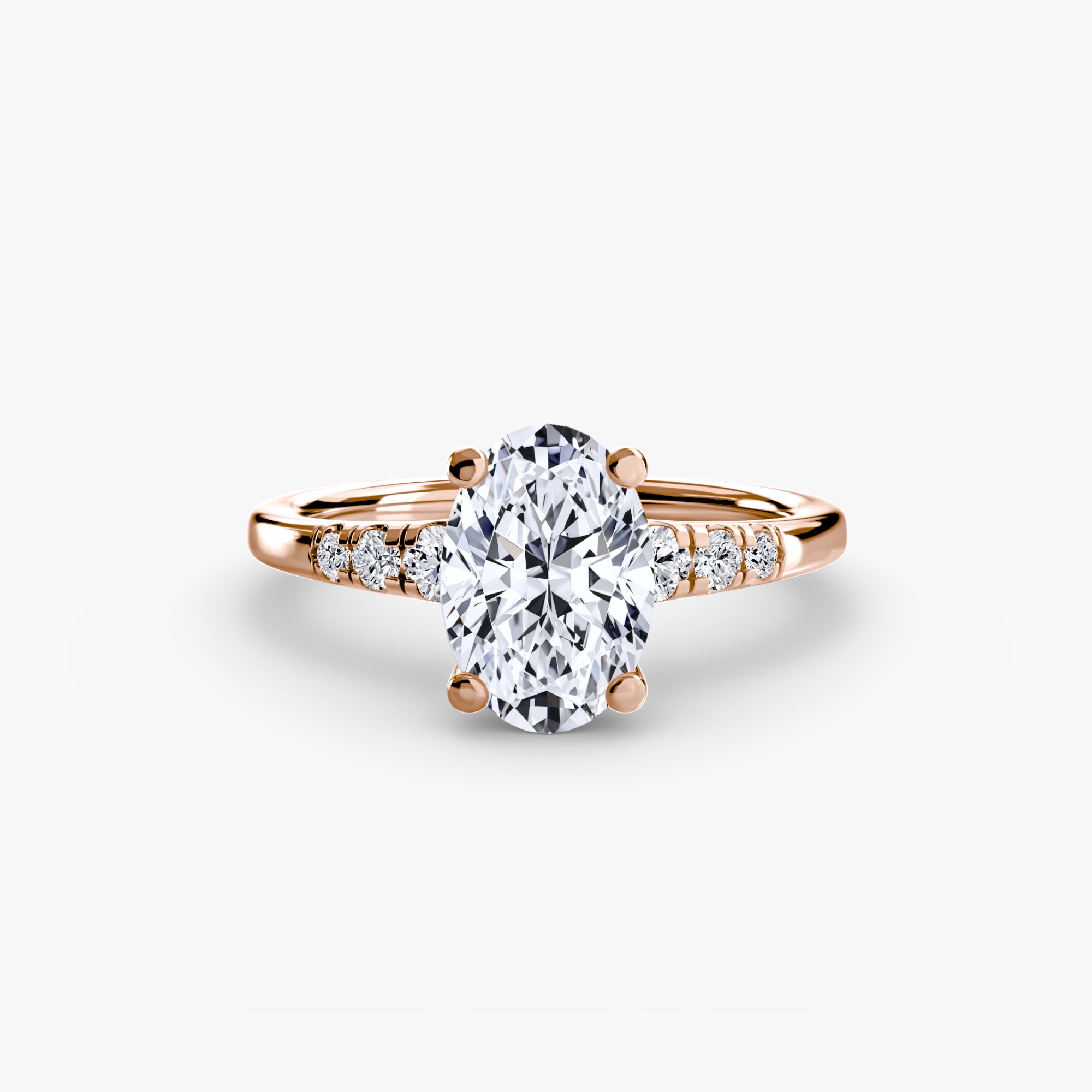 Inel de logodna Solitaire with Side Accents I