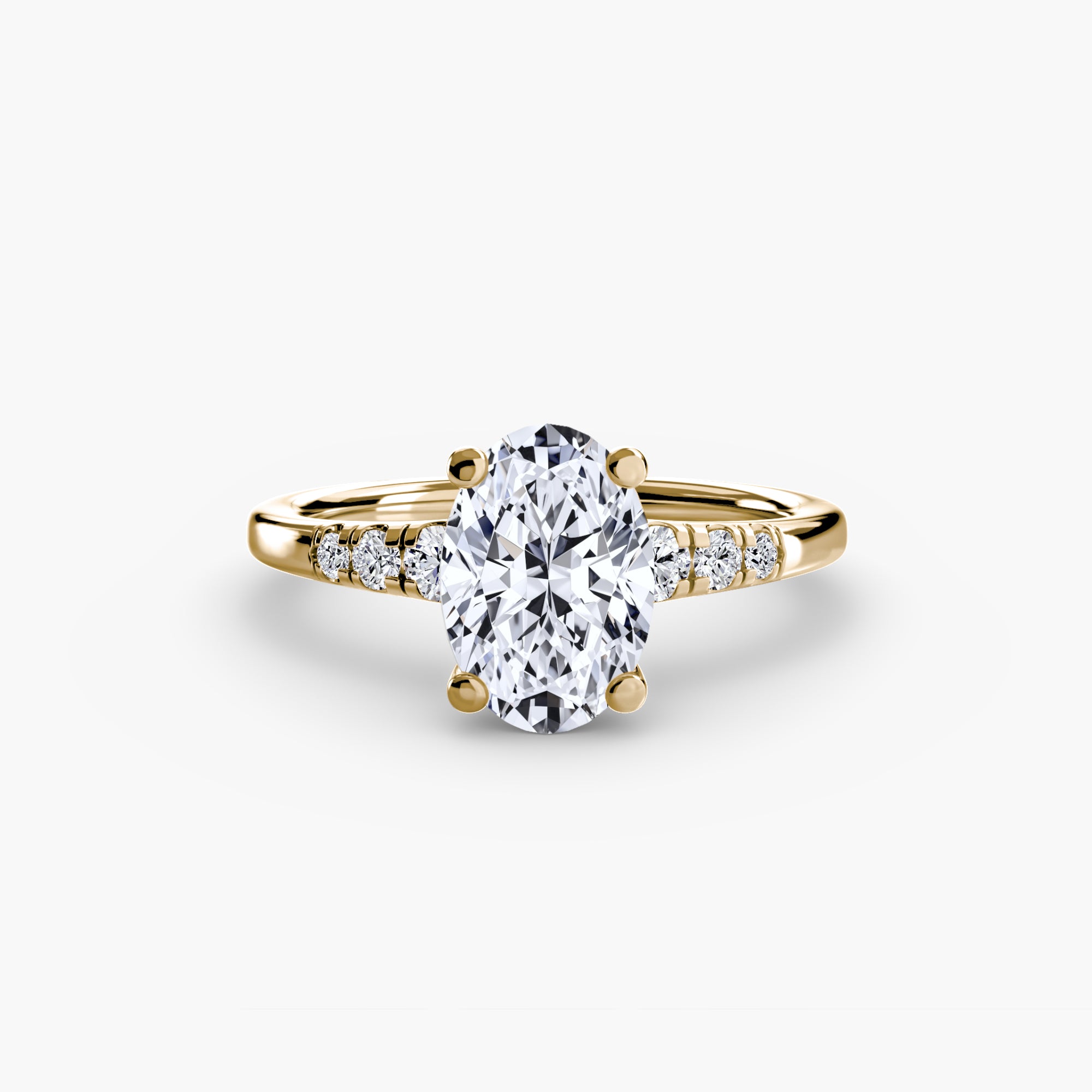 Inel de logodna Solitaire with Side Accents I