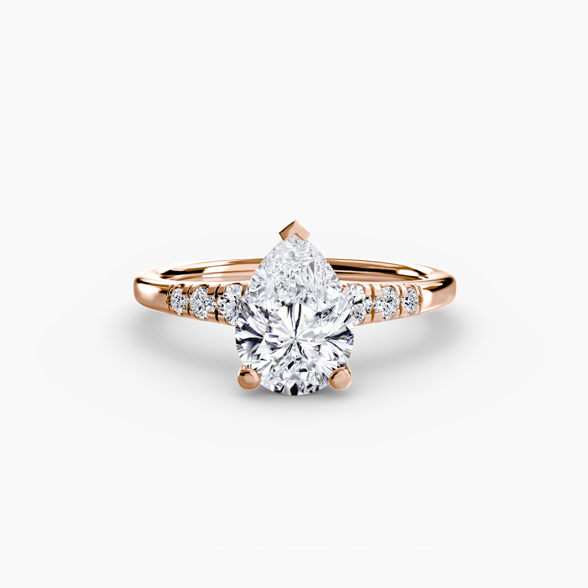 Inel de logodna Solitaire with Side Accents I