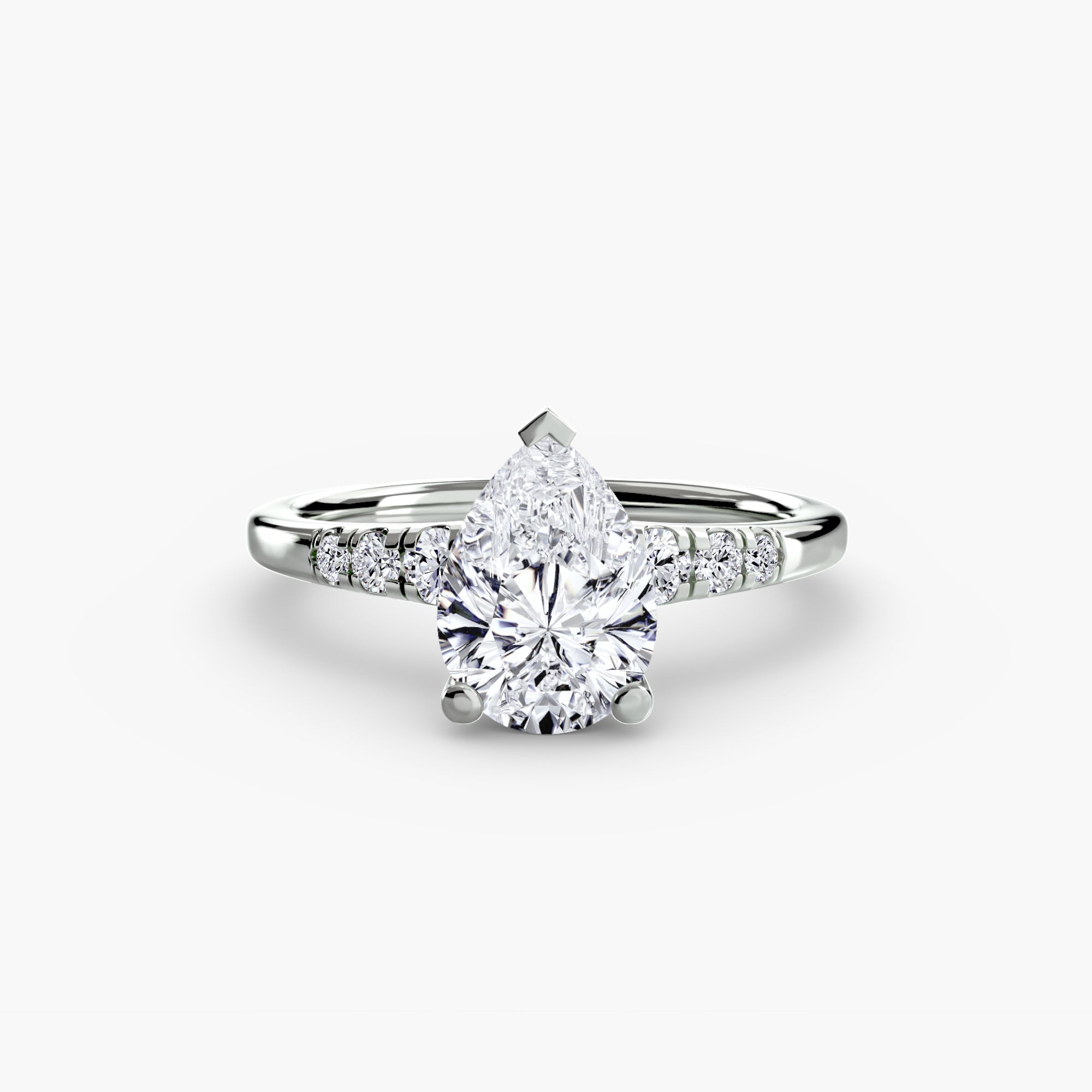 Inel de logodna Solitaire with Side Accents I
