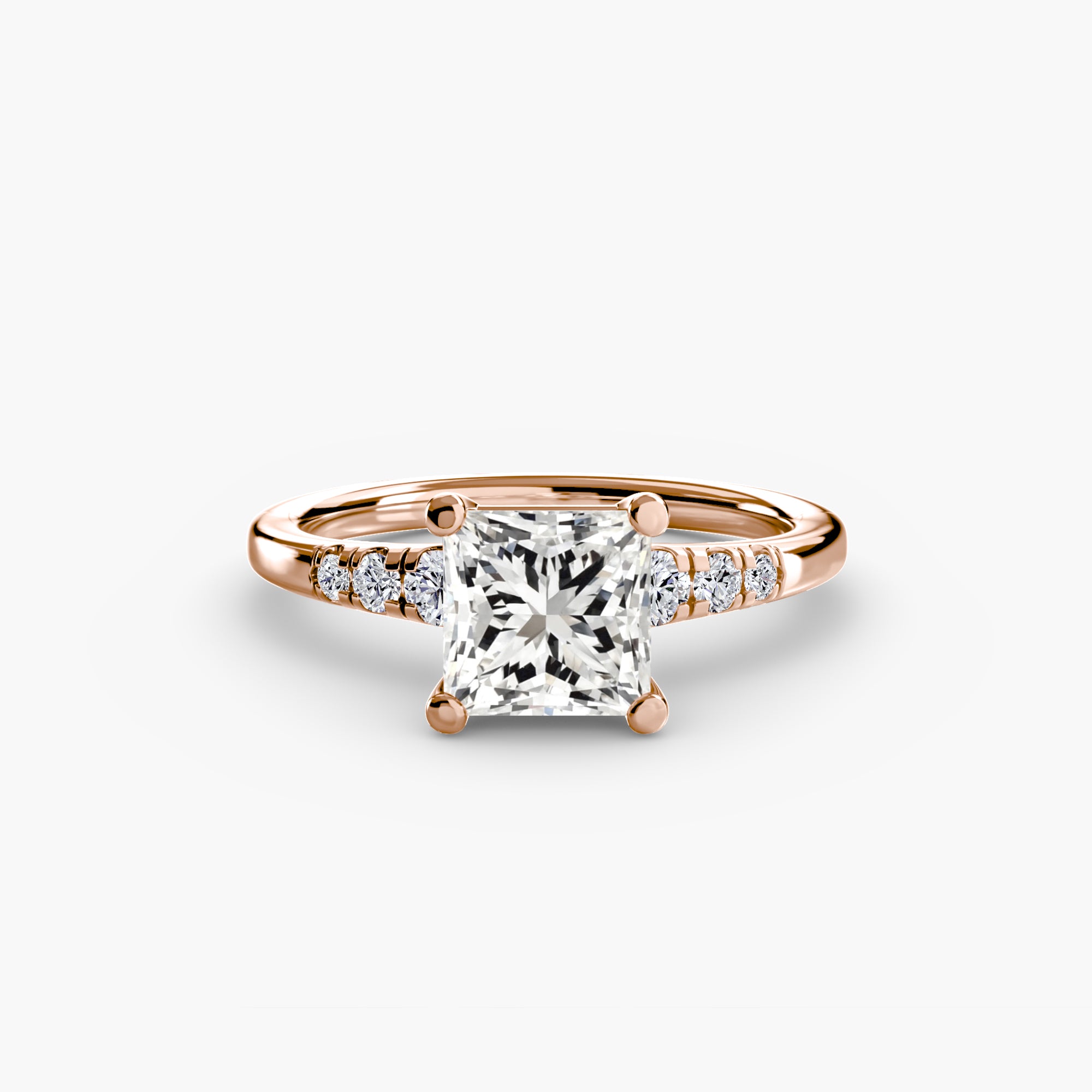Inel de logodna Solitaire with Side Accents I