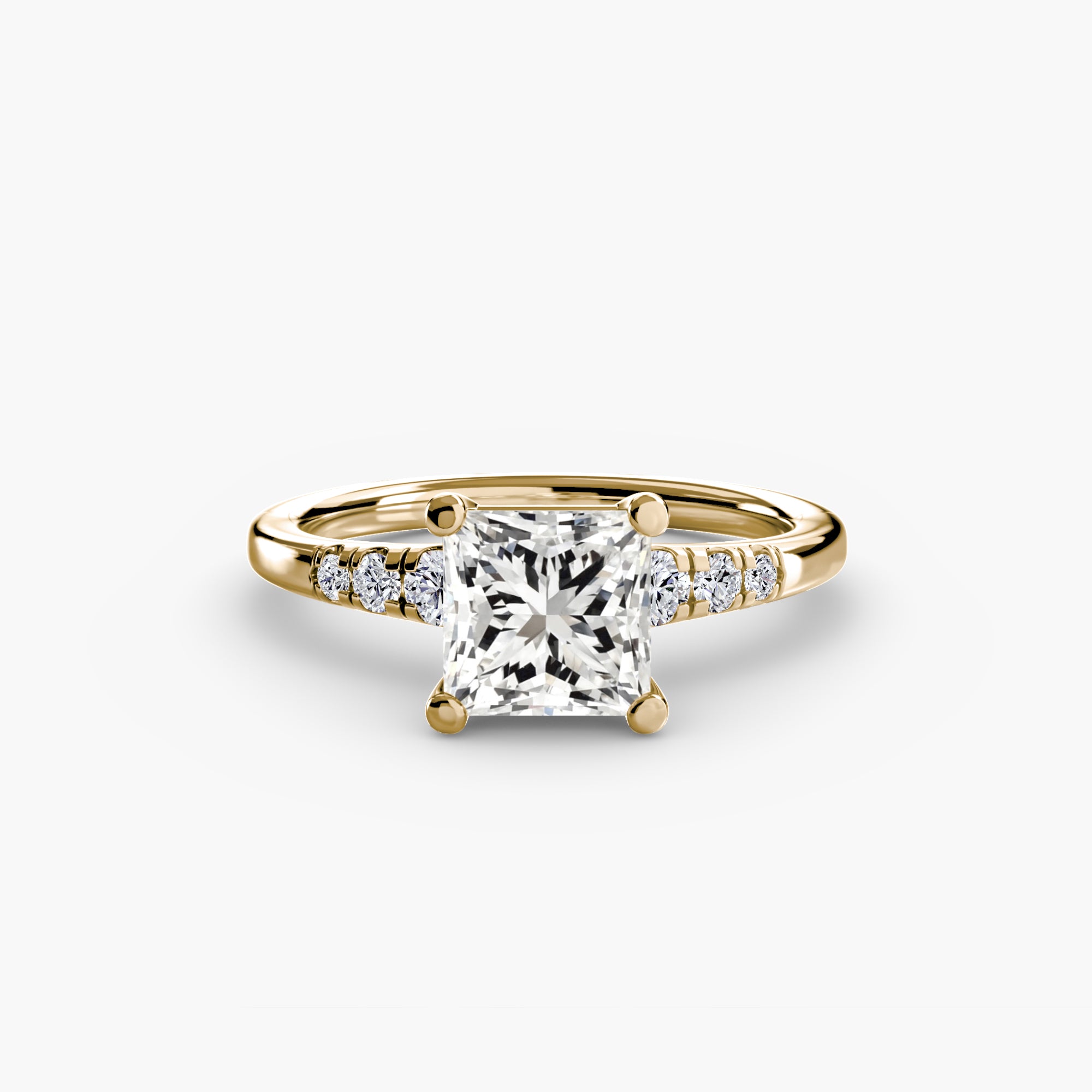 Inel de logodna Solitaire with Side Accents I