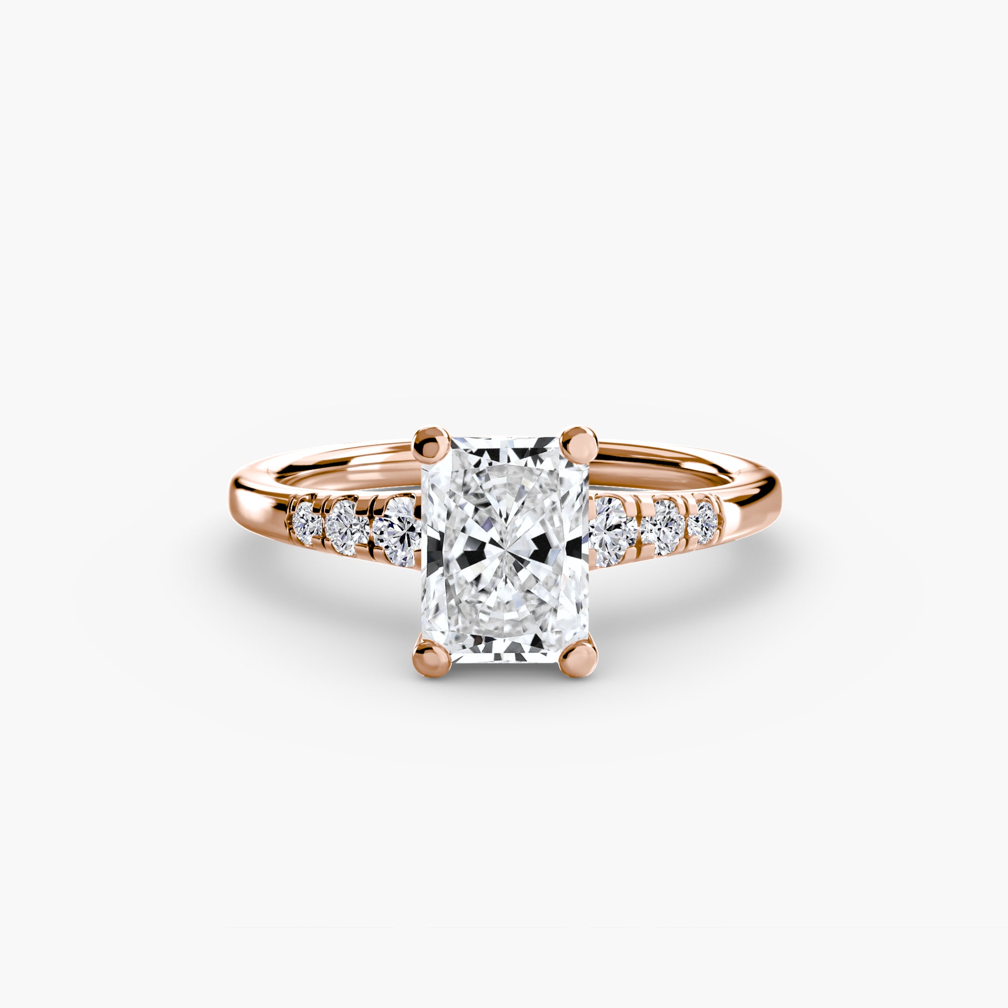 Inel de logodna Solitaire with Side Accents I