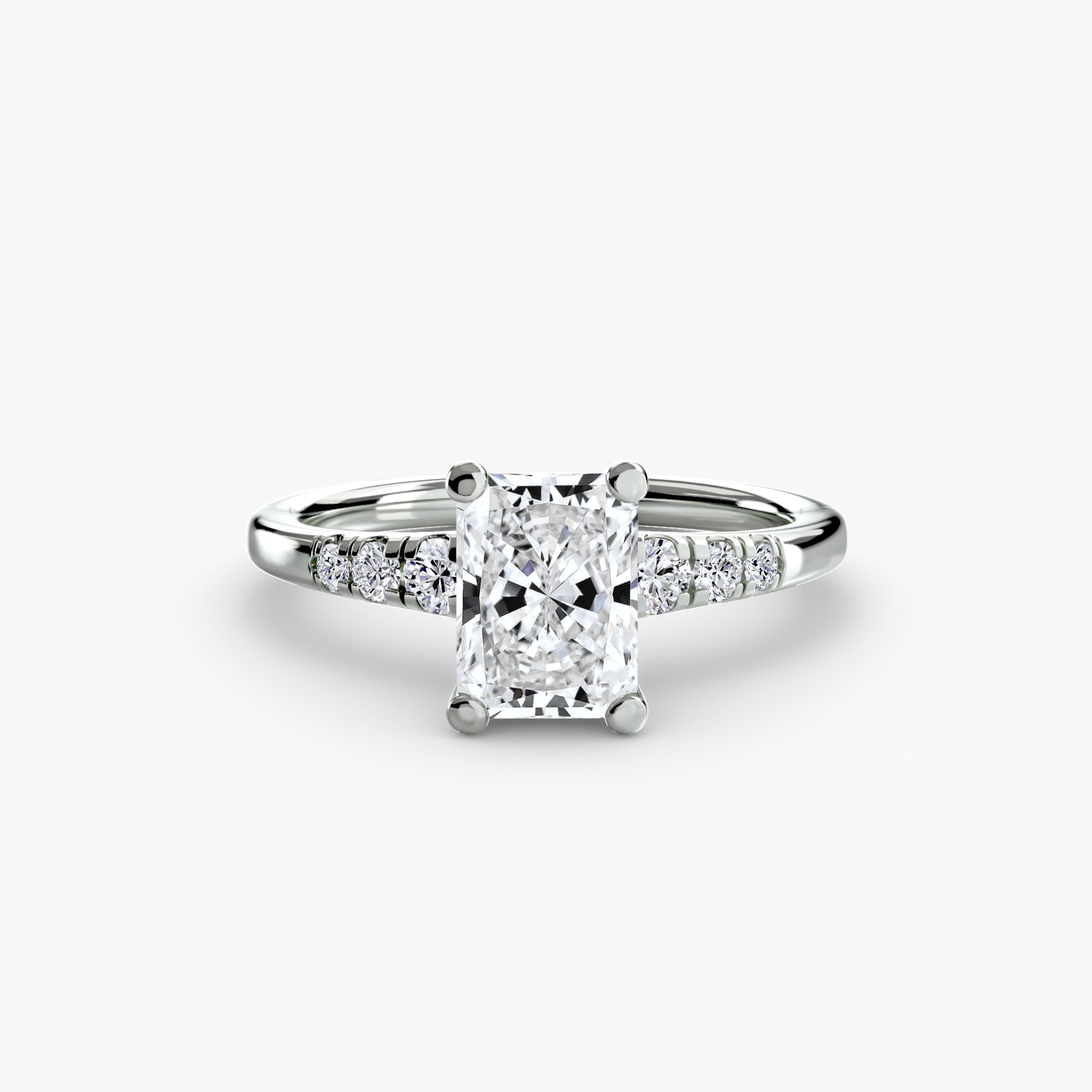 Inel de logodna Solitaire with Side Accents I