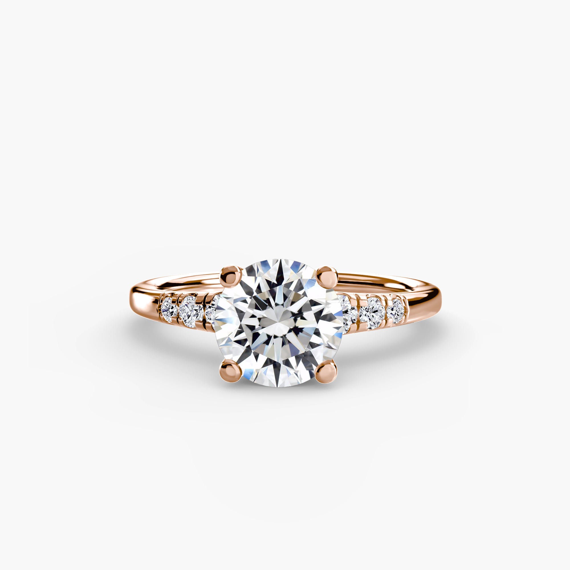 Inel de logodna Solitaire with Side Accents I