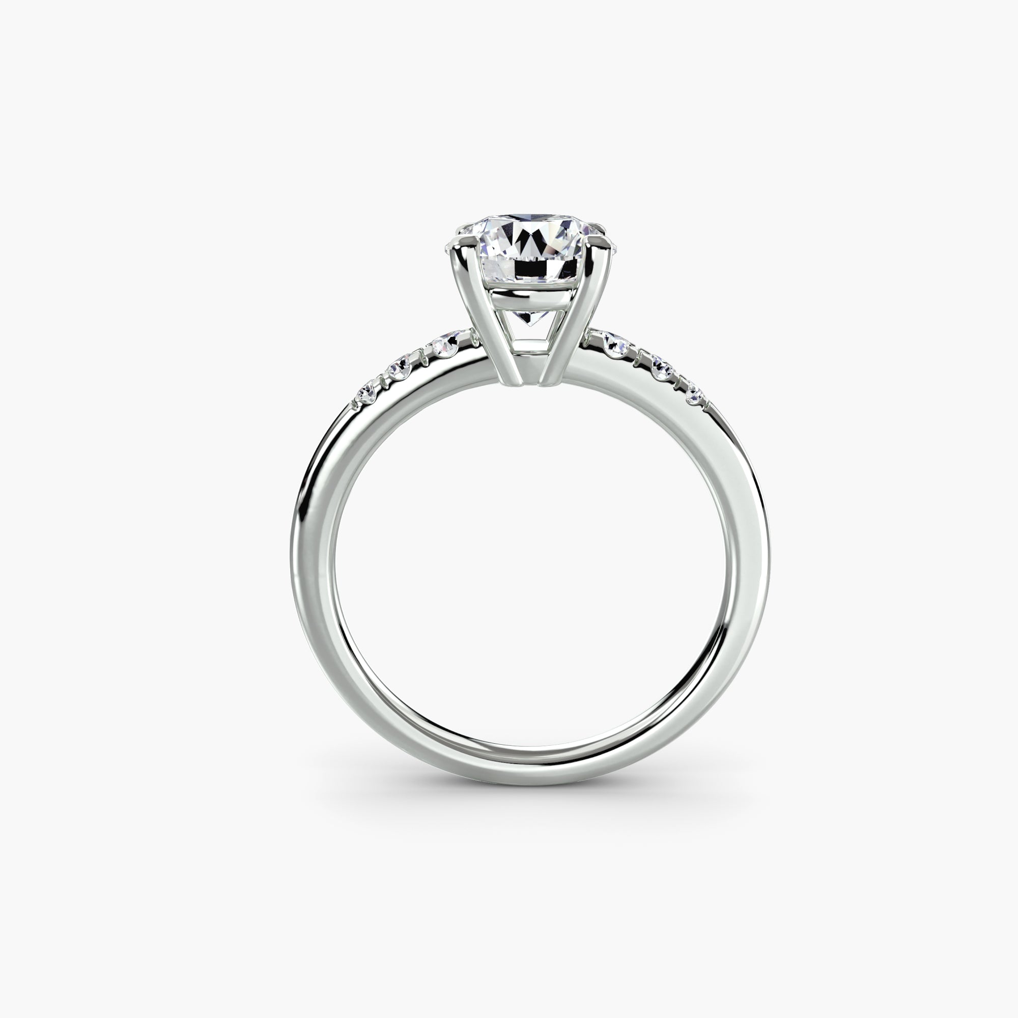 Inel de logodna Solitaire with Side Accents I