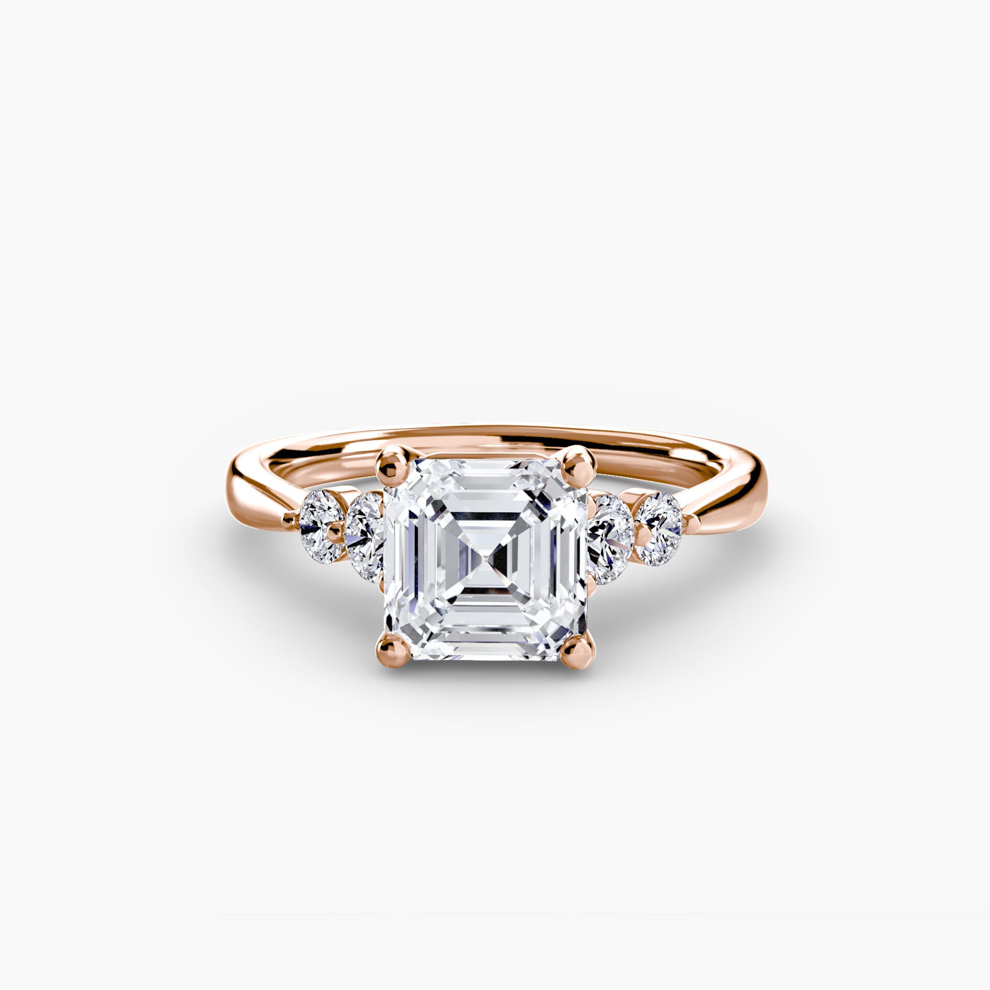 Inel de logodna Solitaire with Side Accents II