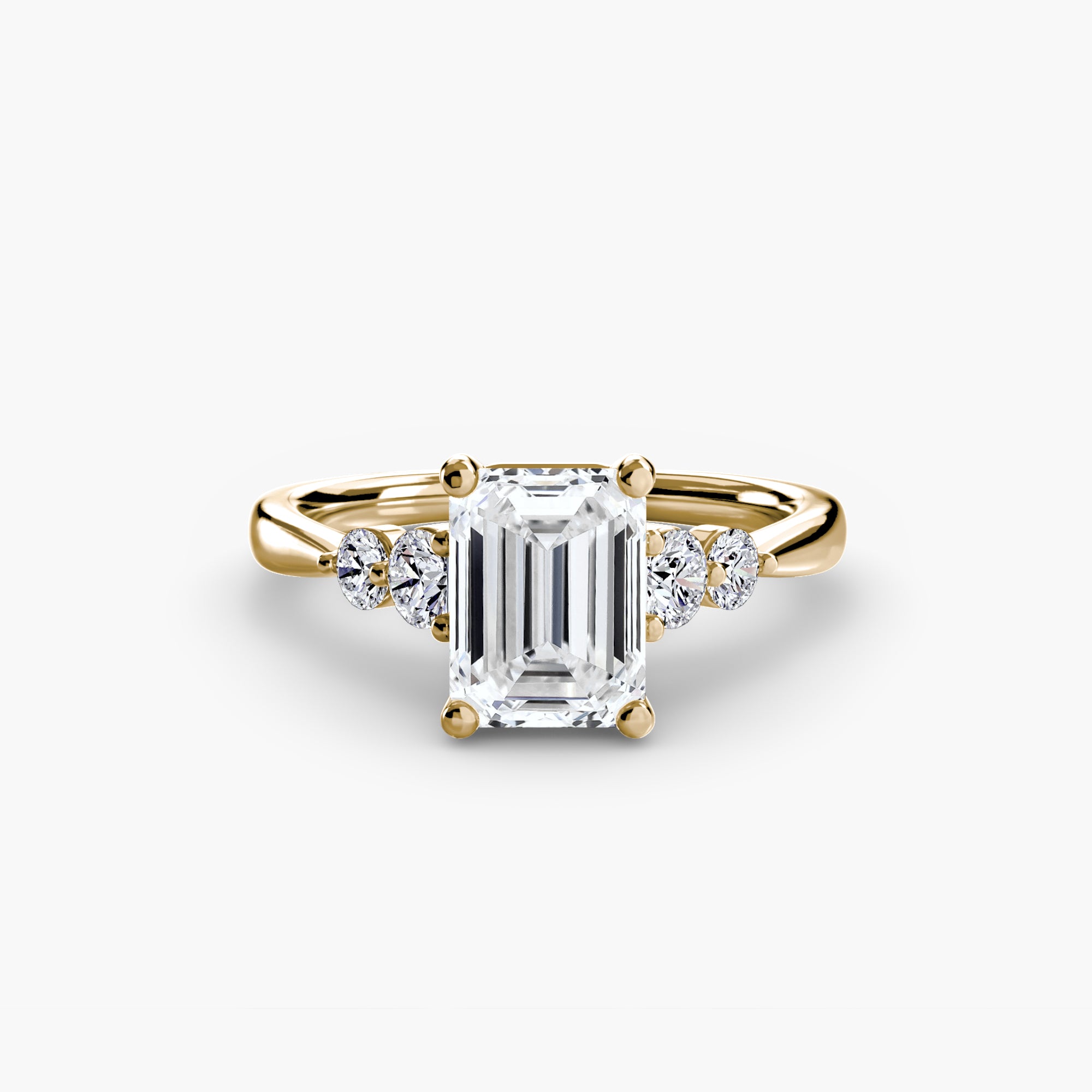 Inel de logodna Solitaire with Side Accents II