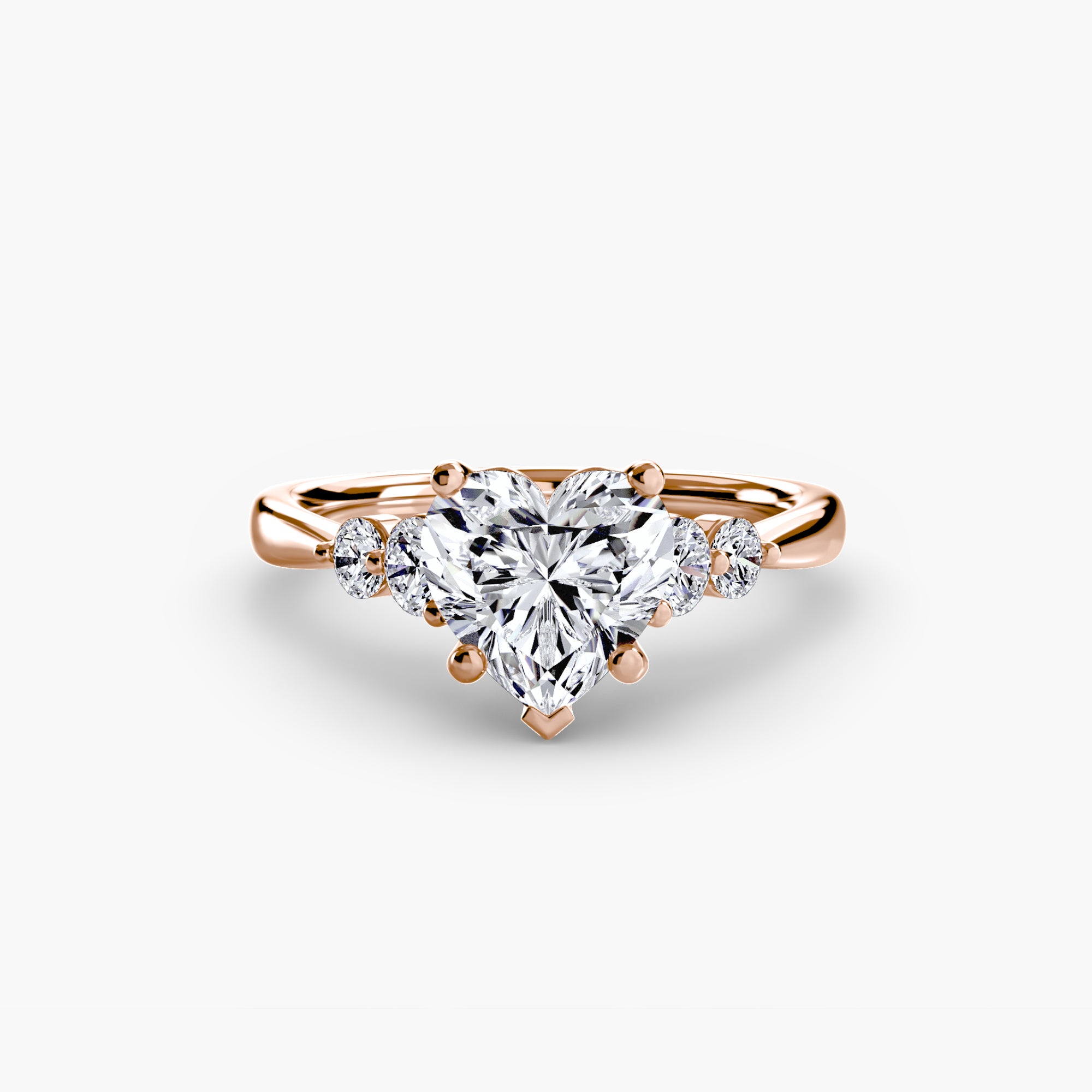 Inel de logodna Solitaire with Side Accents II