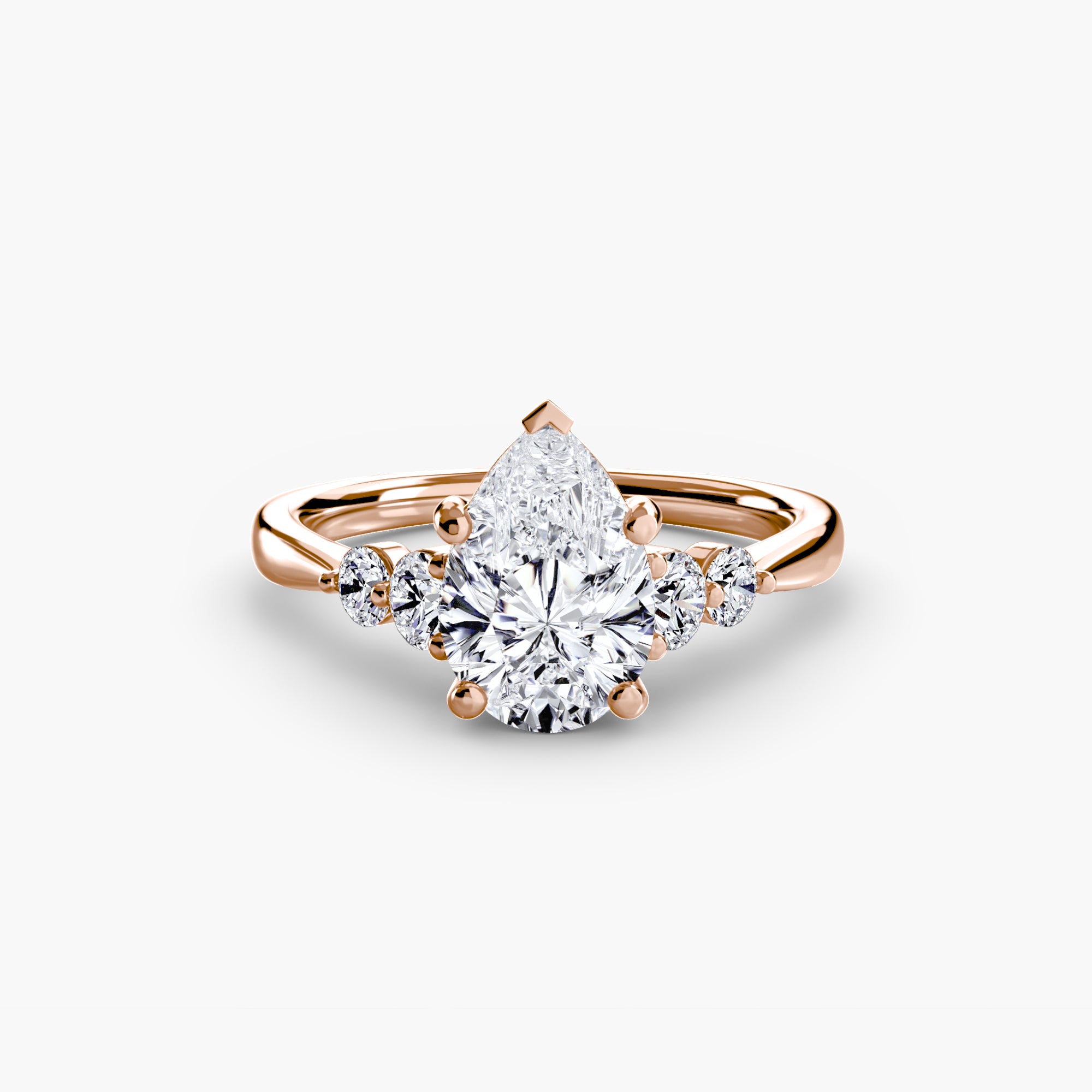 Inel de logodna Solitaire with Side Accents II