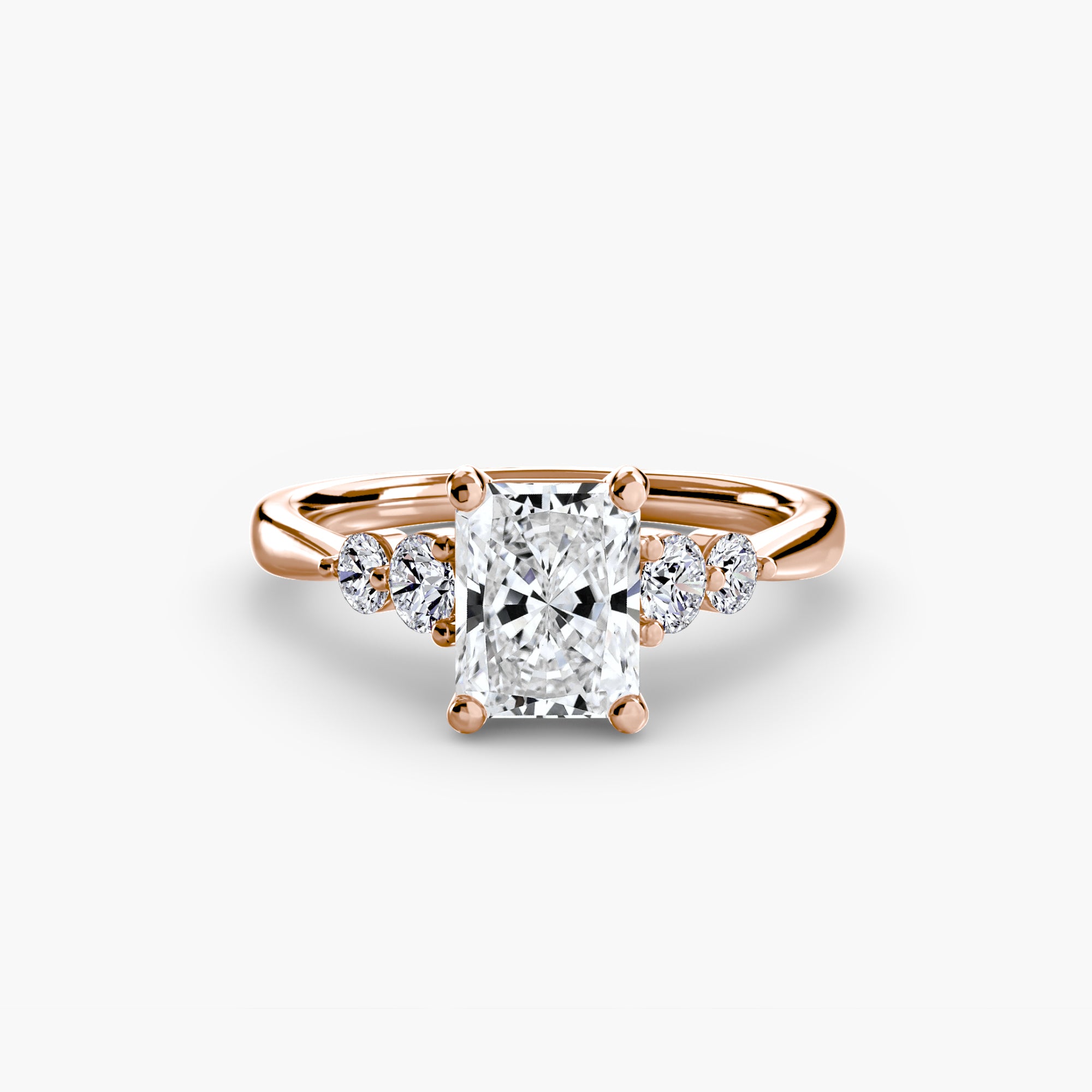 Inel de logodna Solitaire with Side Accents II